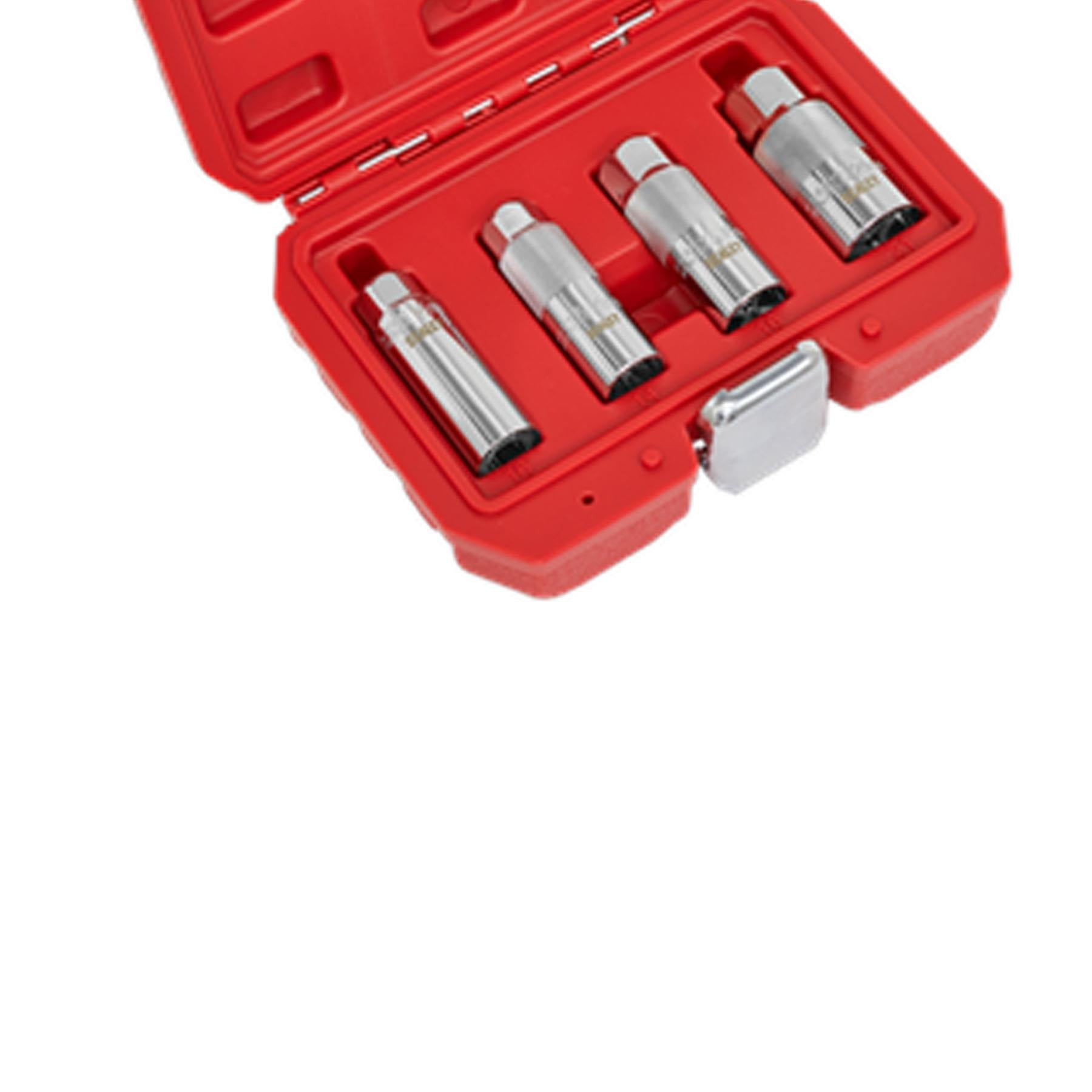 Sealey Spark Plug Socket Set 4pc 3/8"Sq Drive