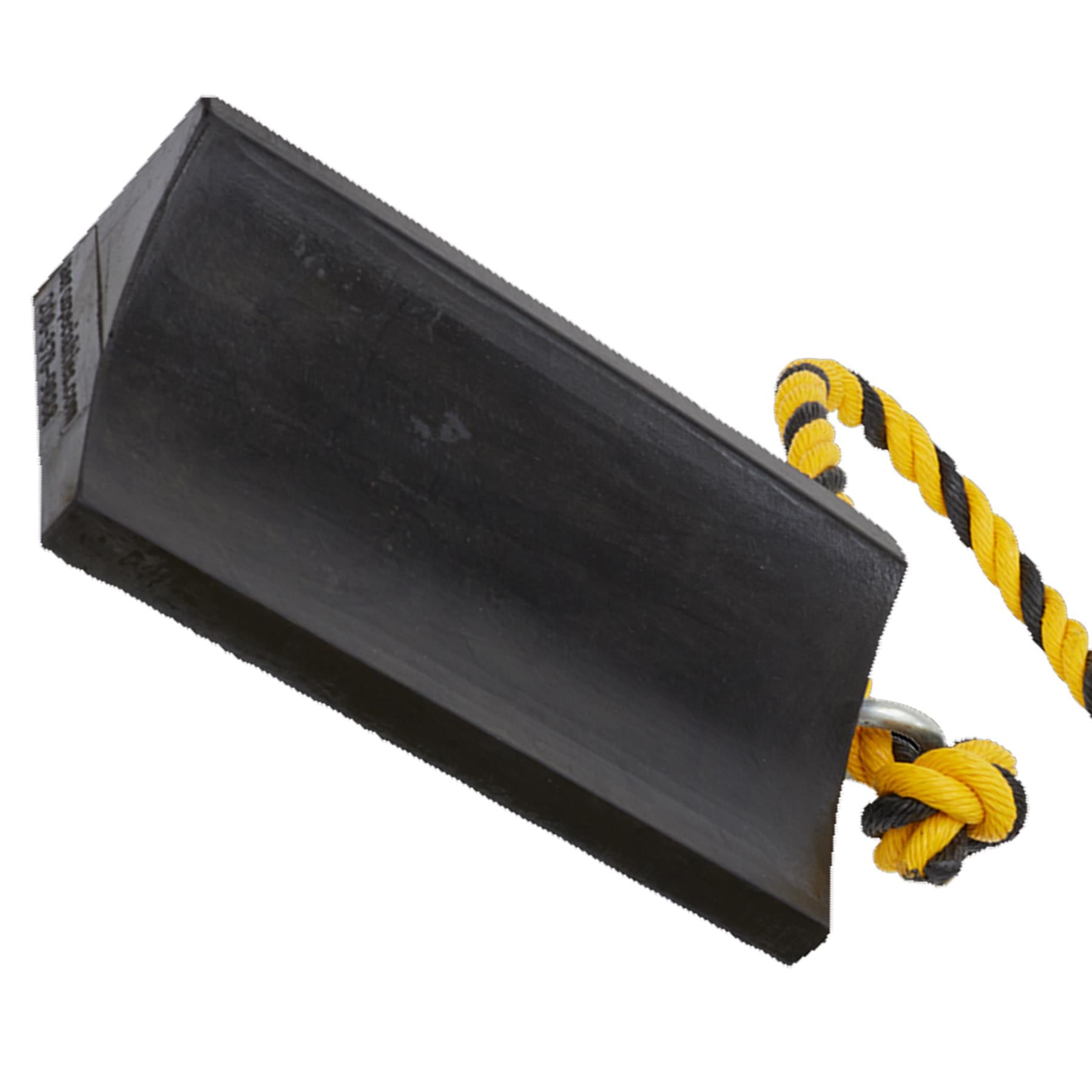 Rubber Wheel Chocks Heavy-Duty - Pair  Durable 2.1kg rubber wheel chocks Sealey