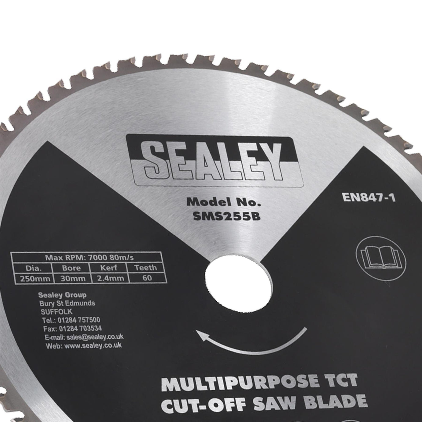 Sealey Multipurpose Cut-Off Saw Blade 250 x 2.4mm/30mm 60tpu