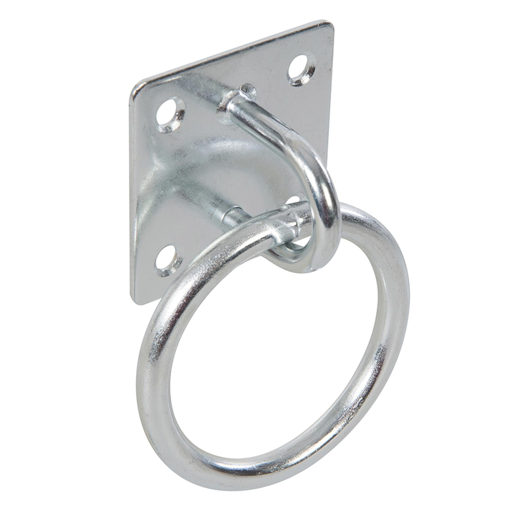 Chain Plate Galvanised Ring 50mm X 50mm Zinc Plated Corrosion Resistant
