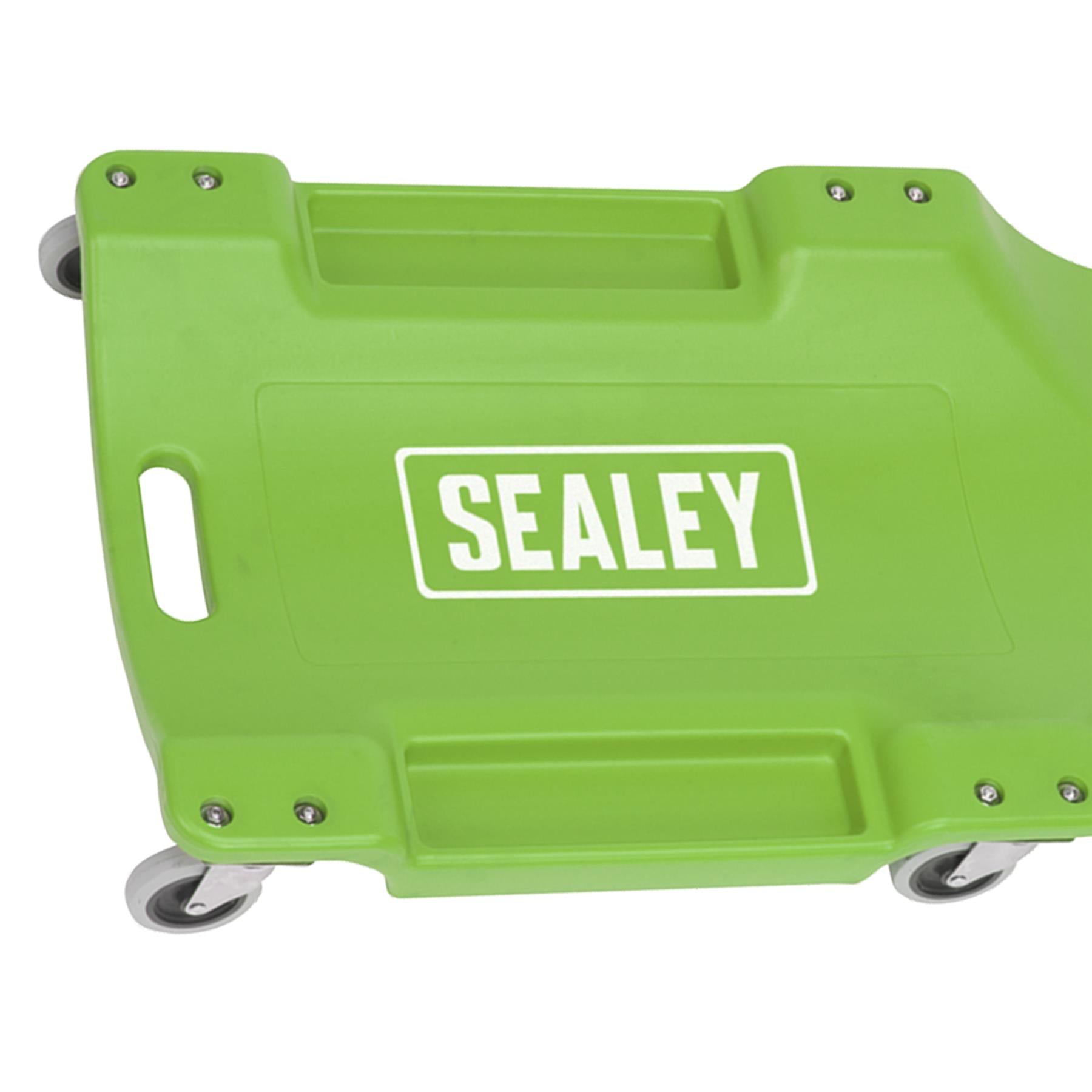 Sealey Composite Creeper with 6 Wheels - Hi-Vis