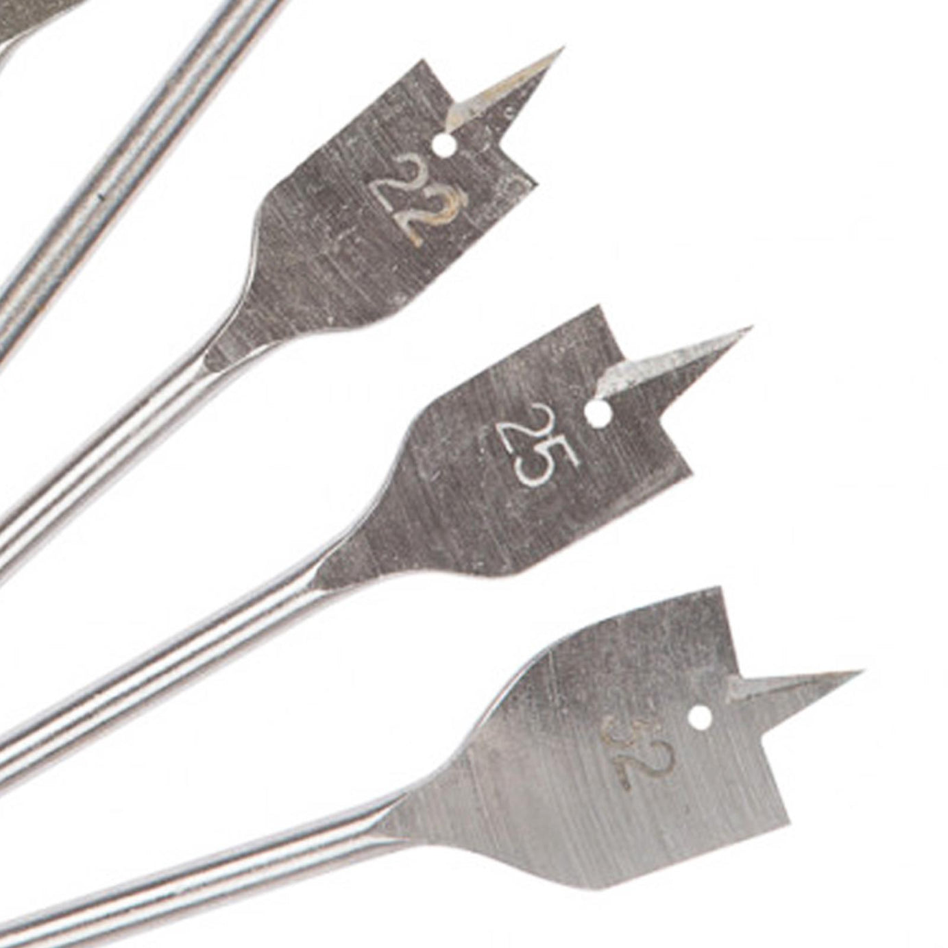 Bluespot 10pc Flat Wood Drilling Drill Bit Set 6-32mm 12" Extension Shank Hex Key Cutting