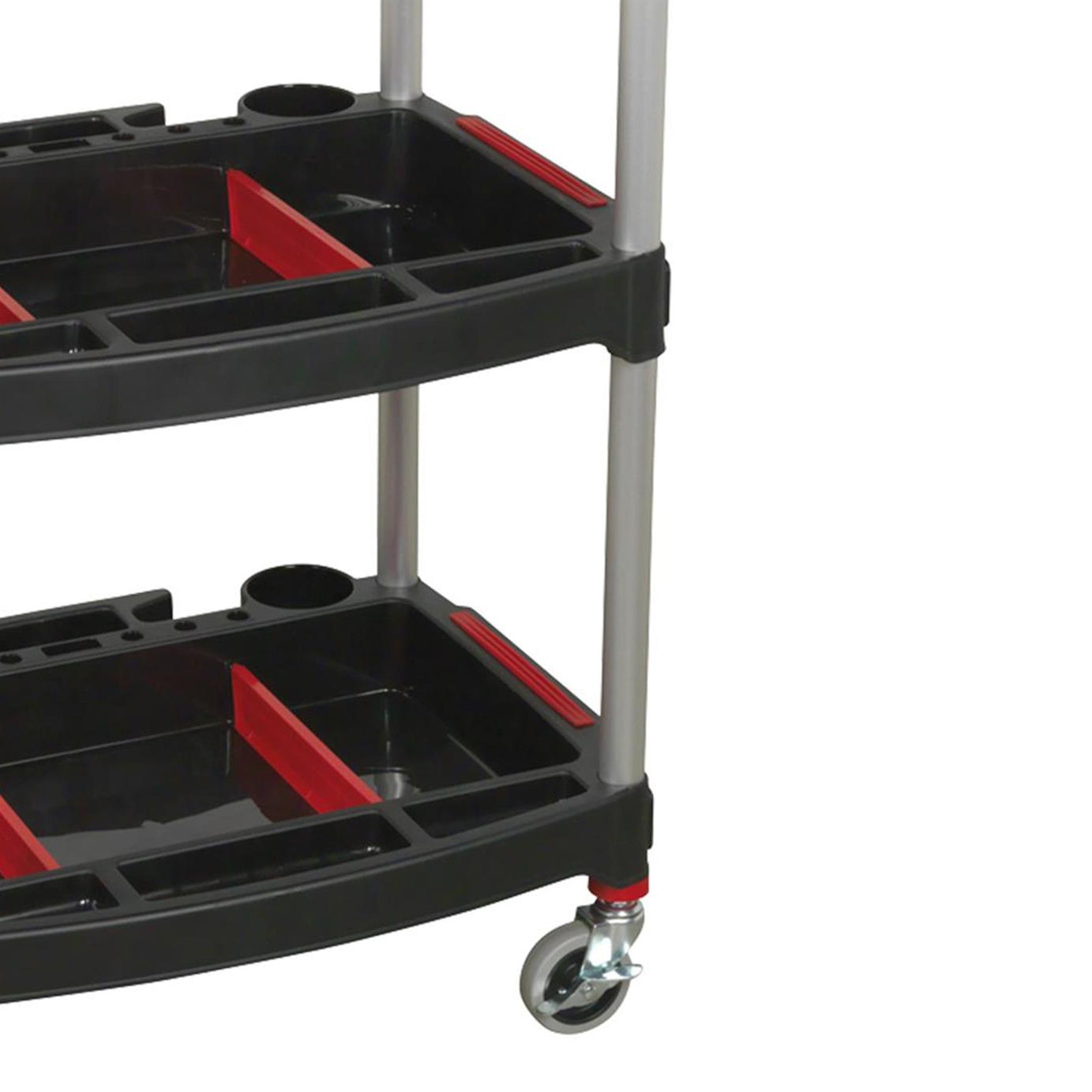 Sealey Workshop Trolley 3-Level Composite with Parts Storage - CX313