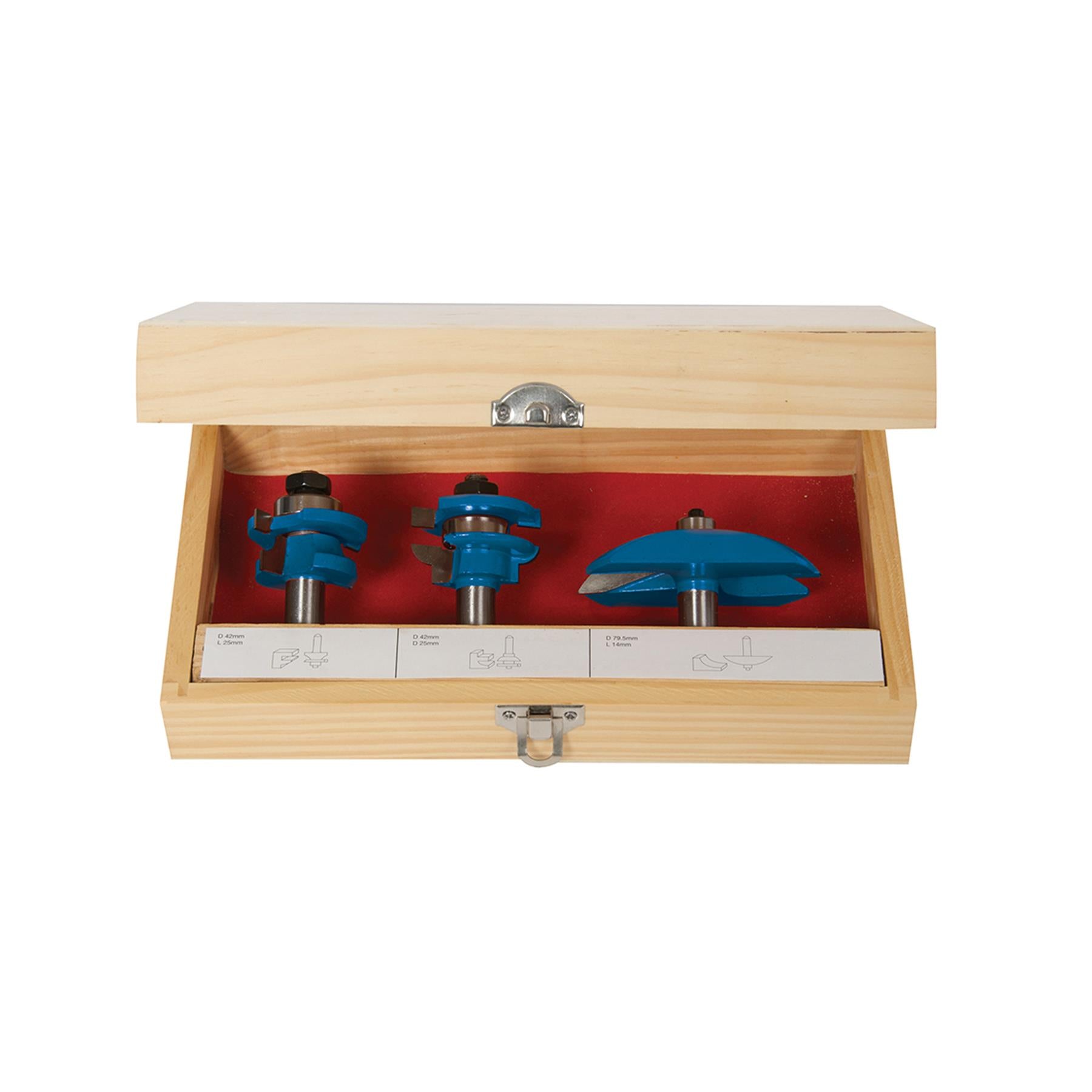 1/2" Inch Shank TCT Panel Door Bit Set 3pce Router Cutting Bits DIY Tools