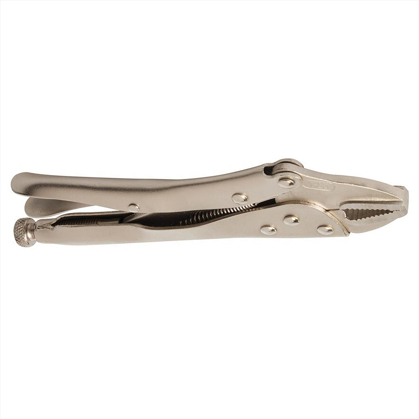 Self Locking Pliers - 220mm Straight Easy Screw Adjustment For Controlled Grip