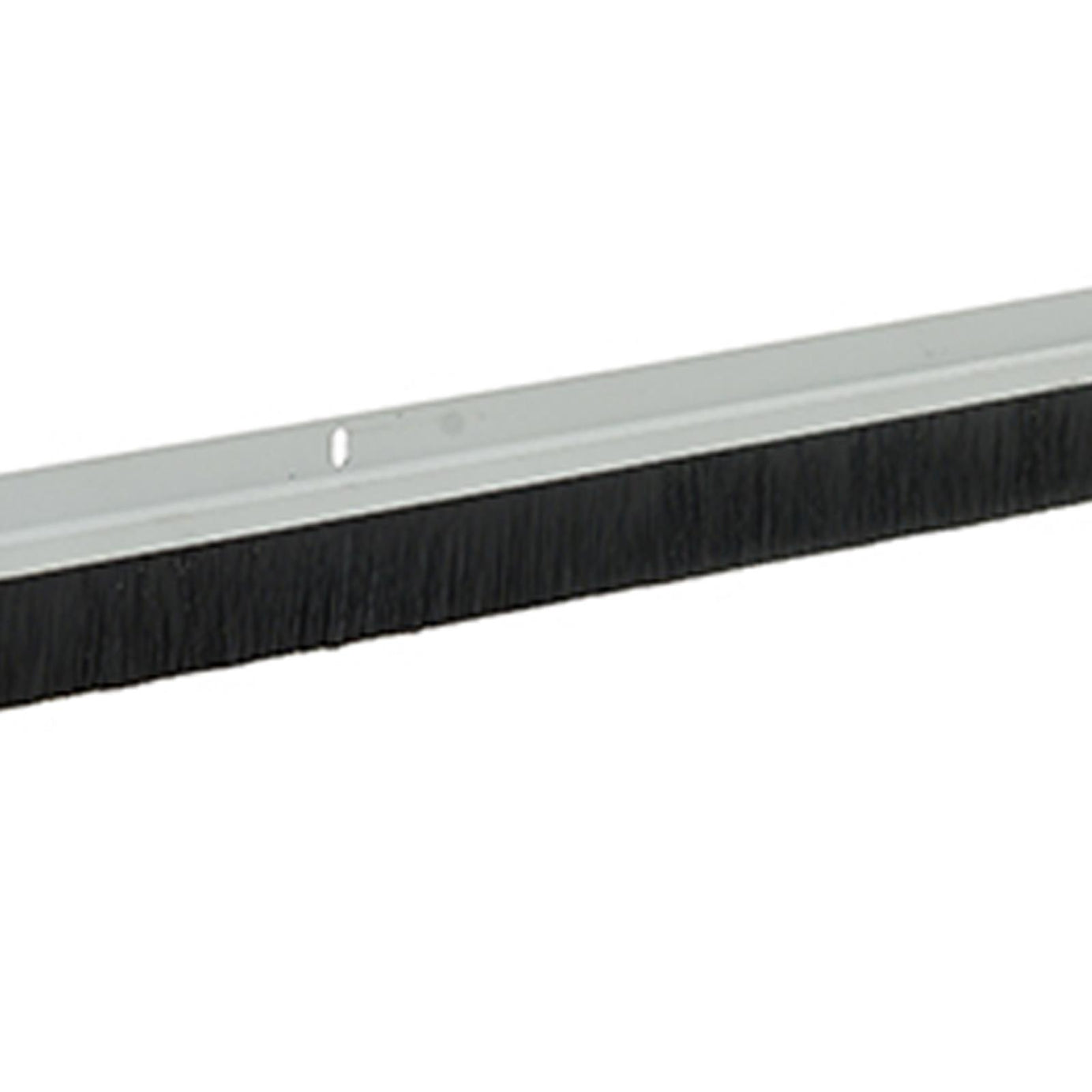 Garage Door Brush Strips 25mm Bristles - 2 X 1067mm White Seals Gaps Under Doors