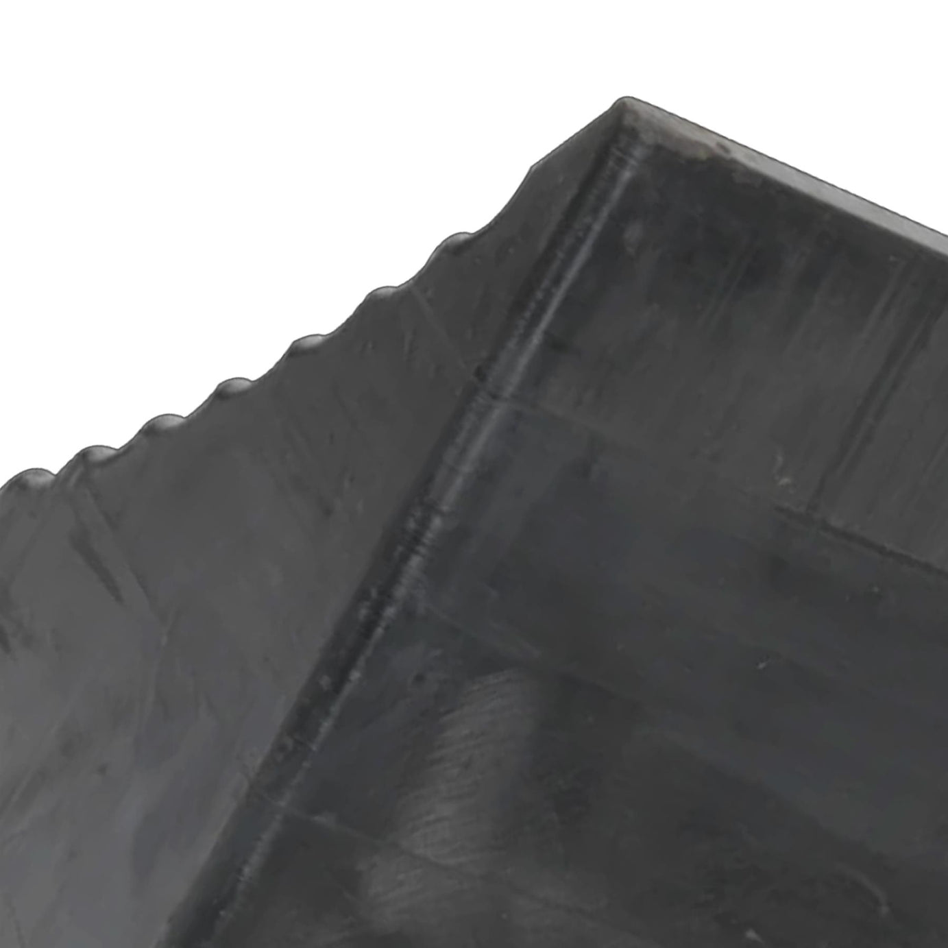 Heavy-Duty Rubber Wheel Chock 12kg - Single nylon reinforced rubber Sealey