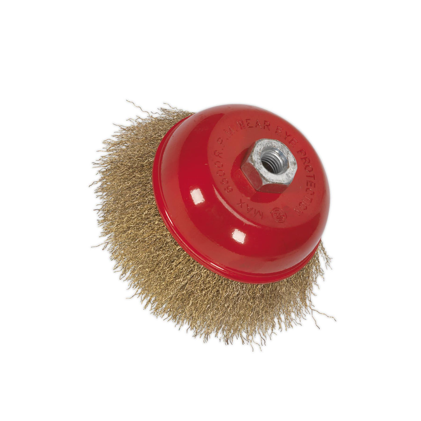 Sealey Brassed Steel Cup Brush Ø125mm M14 x 2mm
