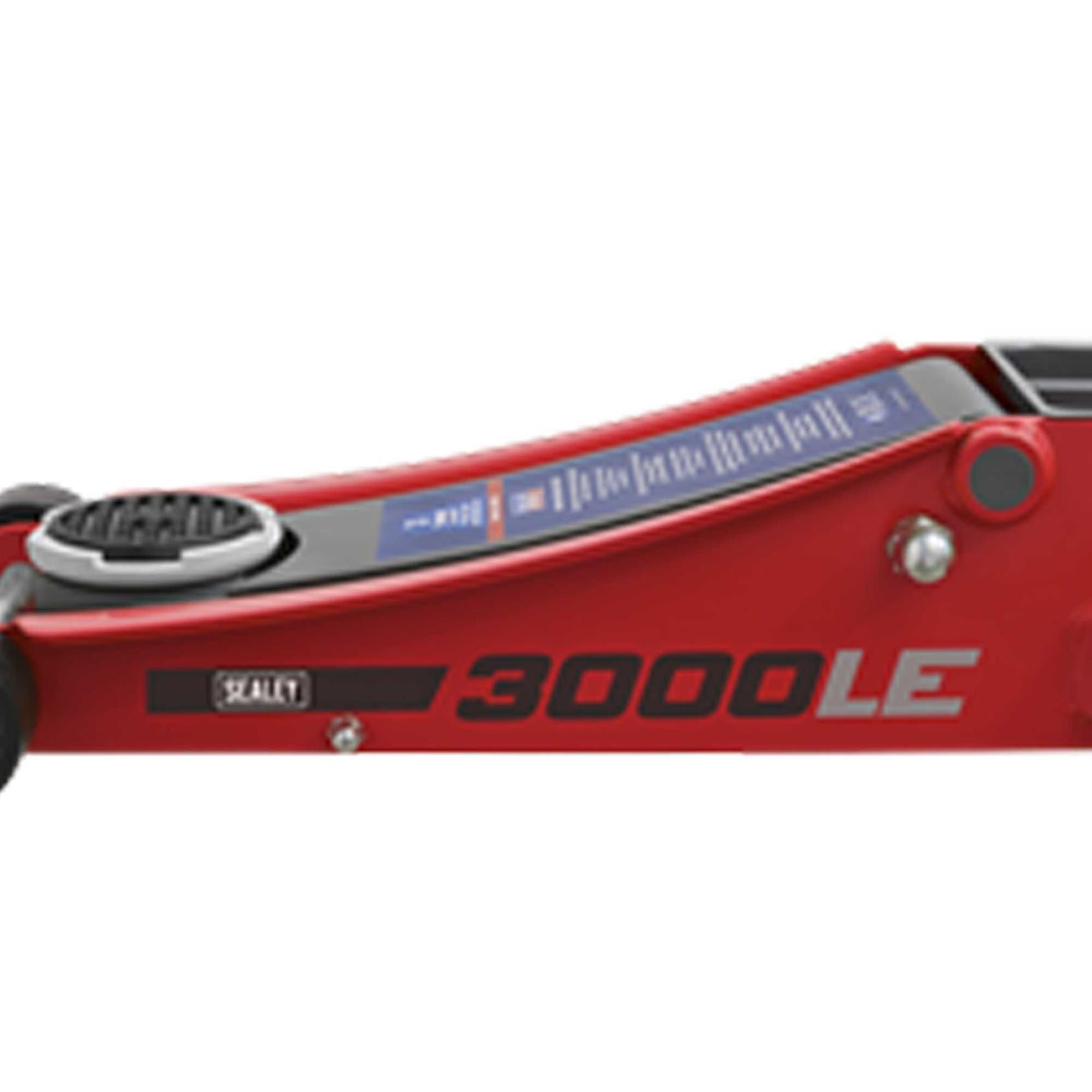 Sealey Trolley Jack 3tonne Low Profile Rocket Lift Red