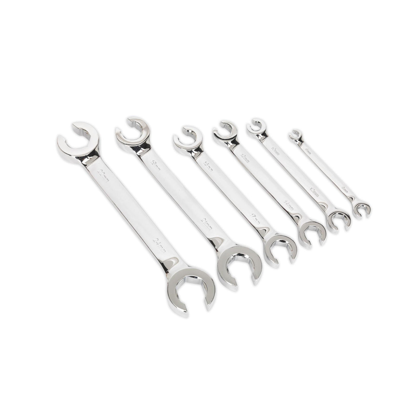 Sealey Flare Nut Spanner Set 6pc Metric