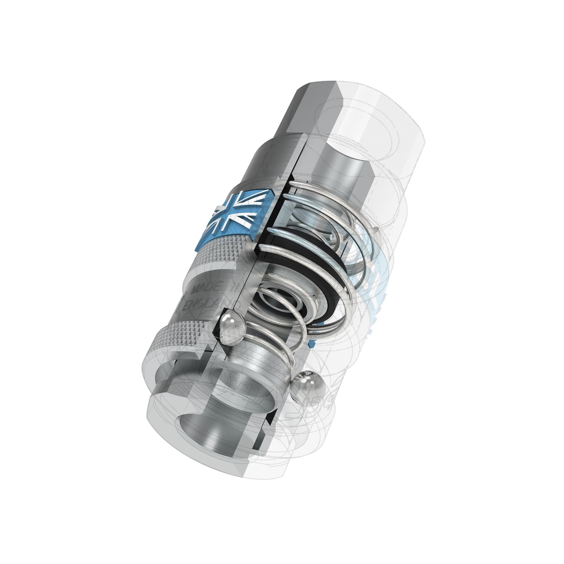 Sealey Coupling Body Male 1/4"BSPT Air Line Couplings & Fittings Tools Pack of 5