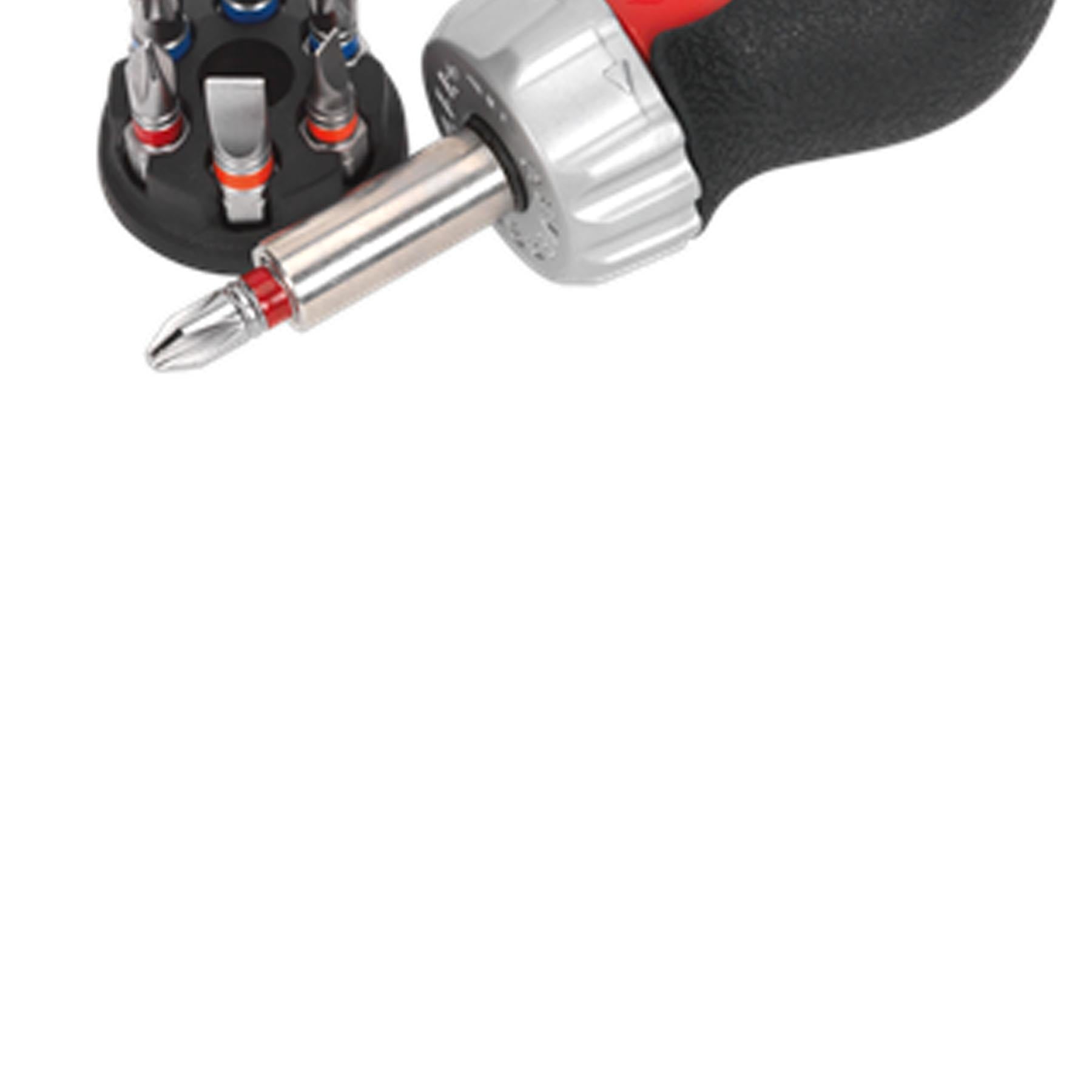 Sealey Fine Tooth Ratchet Screwdriver Set 8pc Stubby Platinum