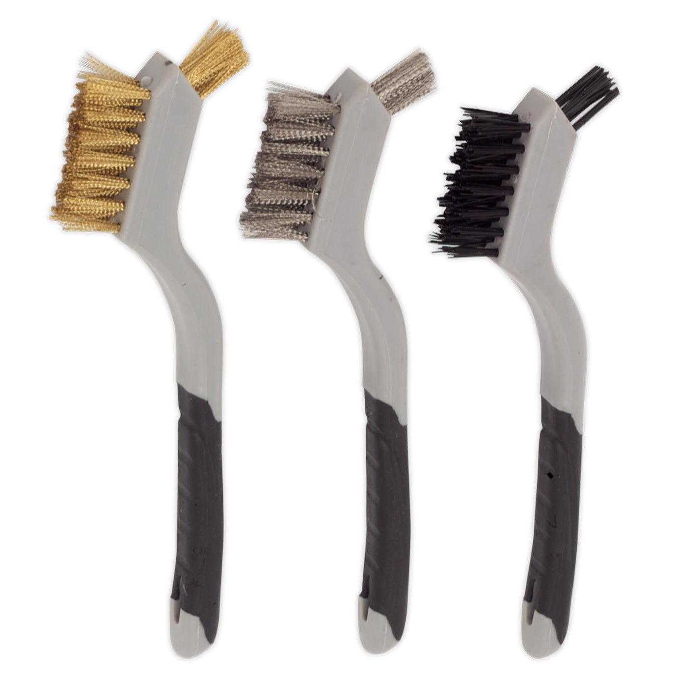 Sealey Wire Brush Set 3pc Miniature Stainless steel