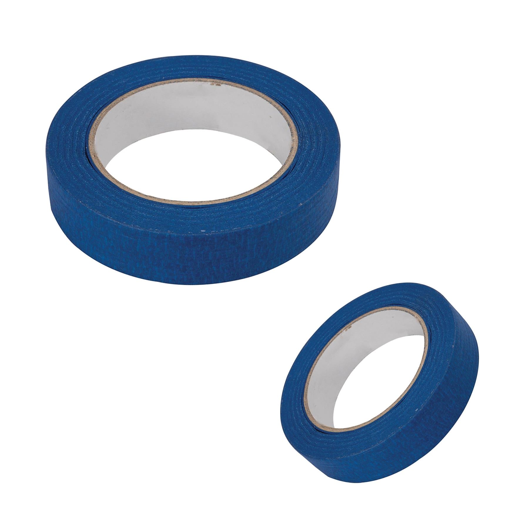 Blue Masking Tape Clean Peel UV Resistant Painters/Decorators 24mm x 50m 3 Rolls