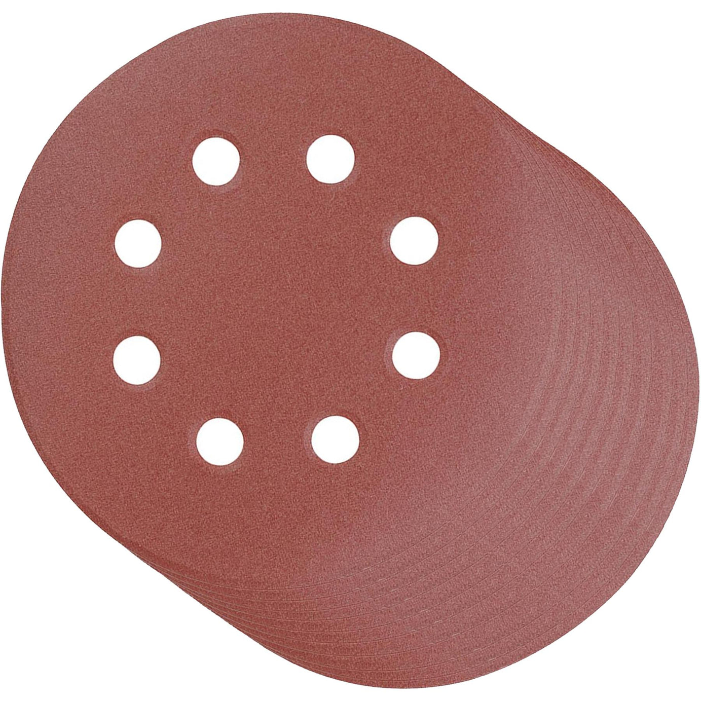 Punched Sanding Discs 125mm 10Pk Grit 240 Hook & Loop Aluminium Oxide New