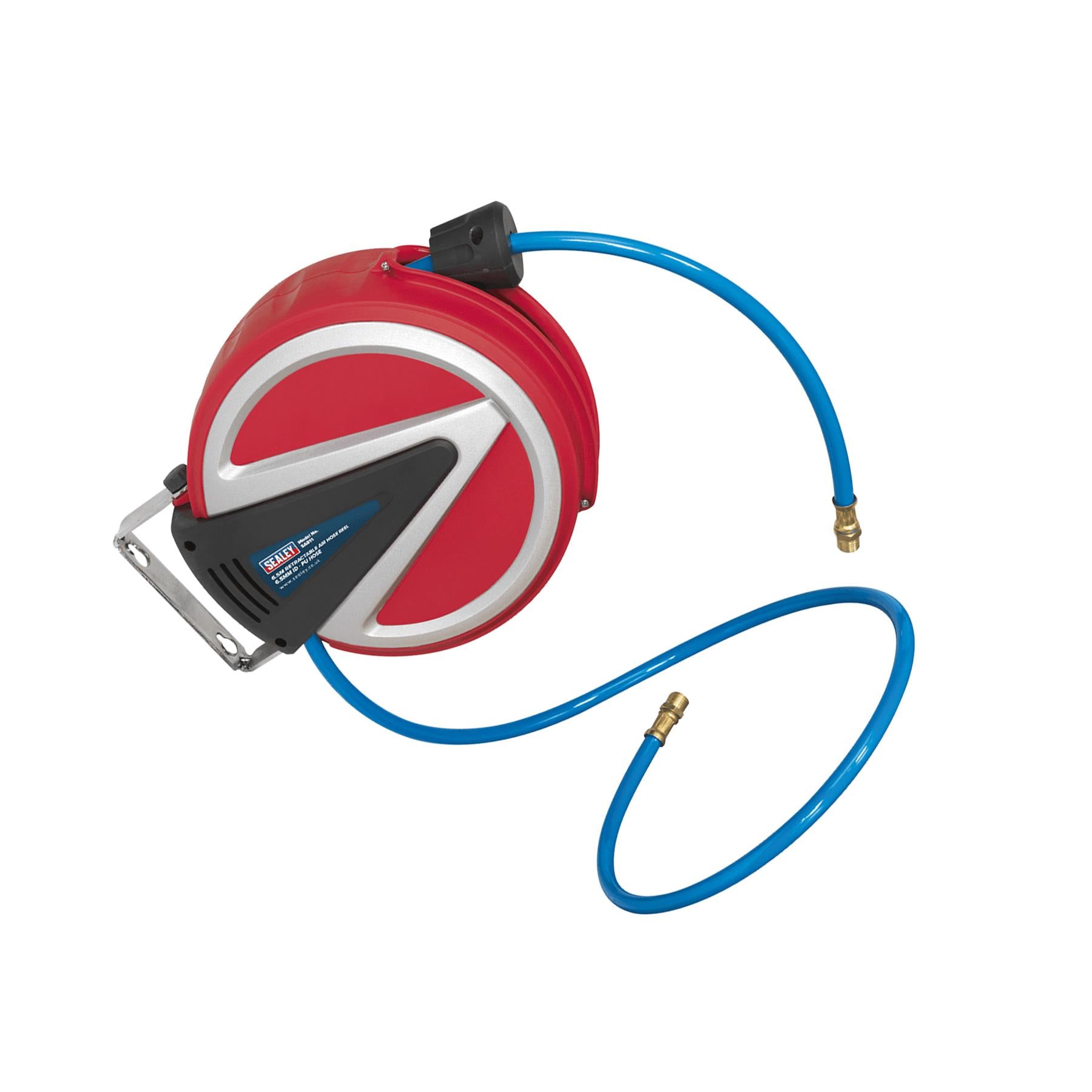 Sealey Retractable Air Hose Reel 12m Ø6.5mm ID - PU Hose