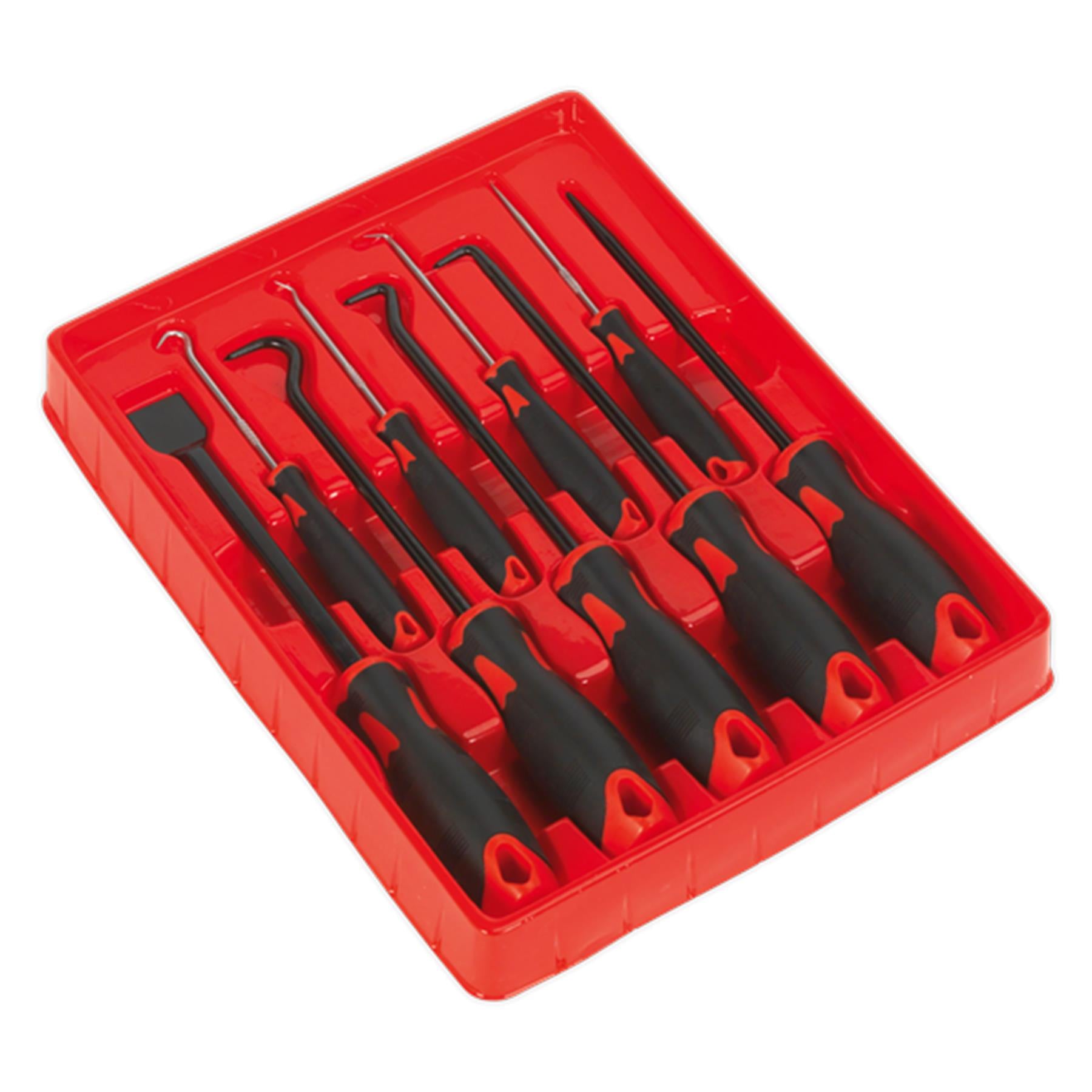 Sealey 9pc Scraper & Pick Hook Set O Ring Seal Gasket Scraping Hose Removal Tool