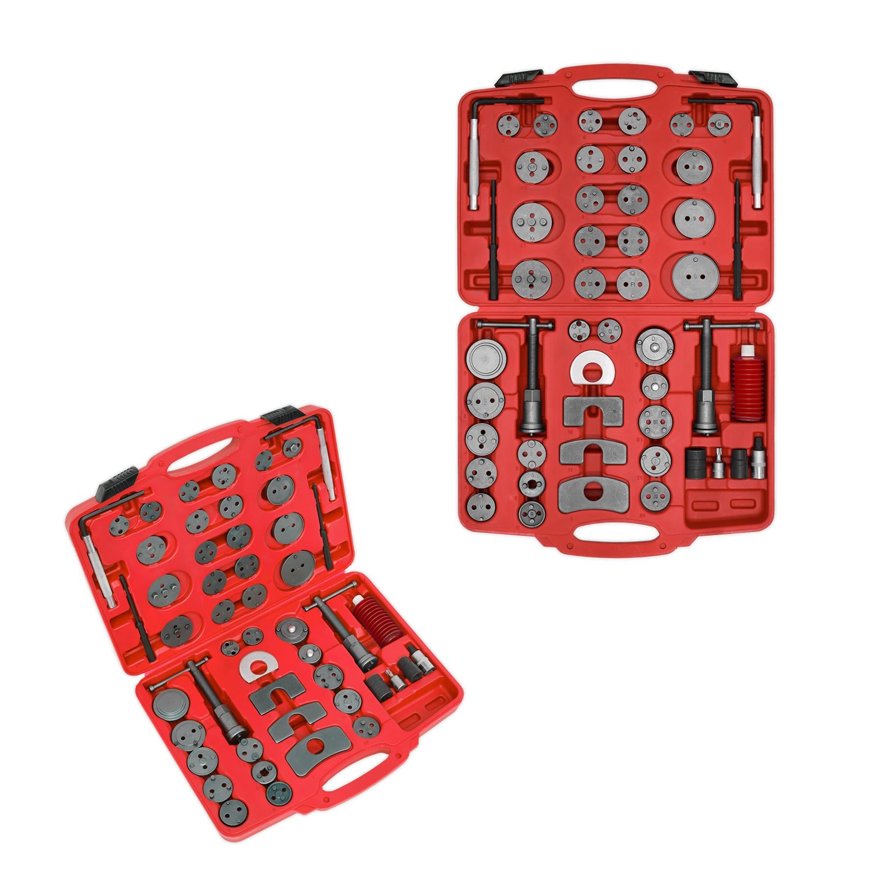 Sealey Brake Piston Wind-Back Tool Kit 50pc Comprehensive Master Set