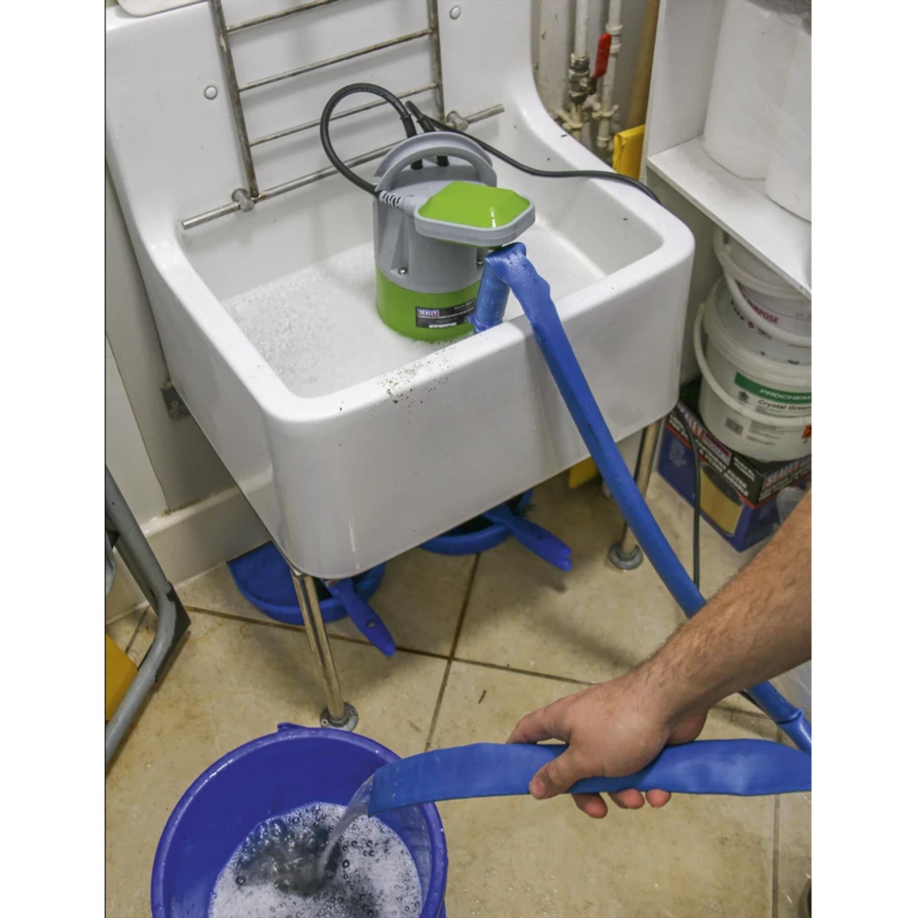 Submersible Clean & Dirty Water Pump Auto 217L/min 230V.Sealey