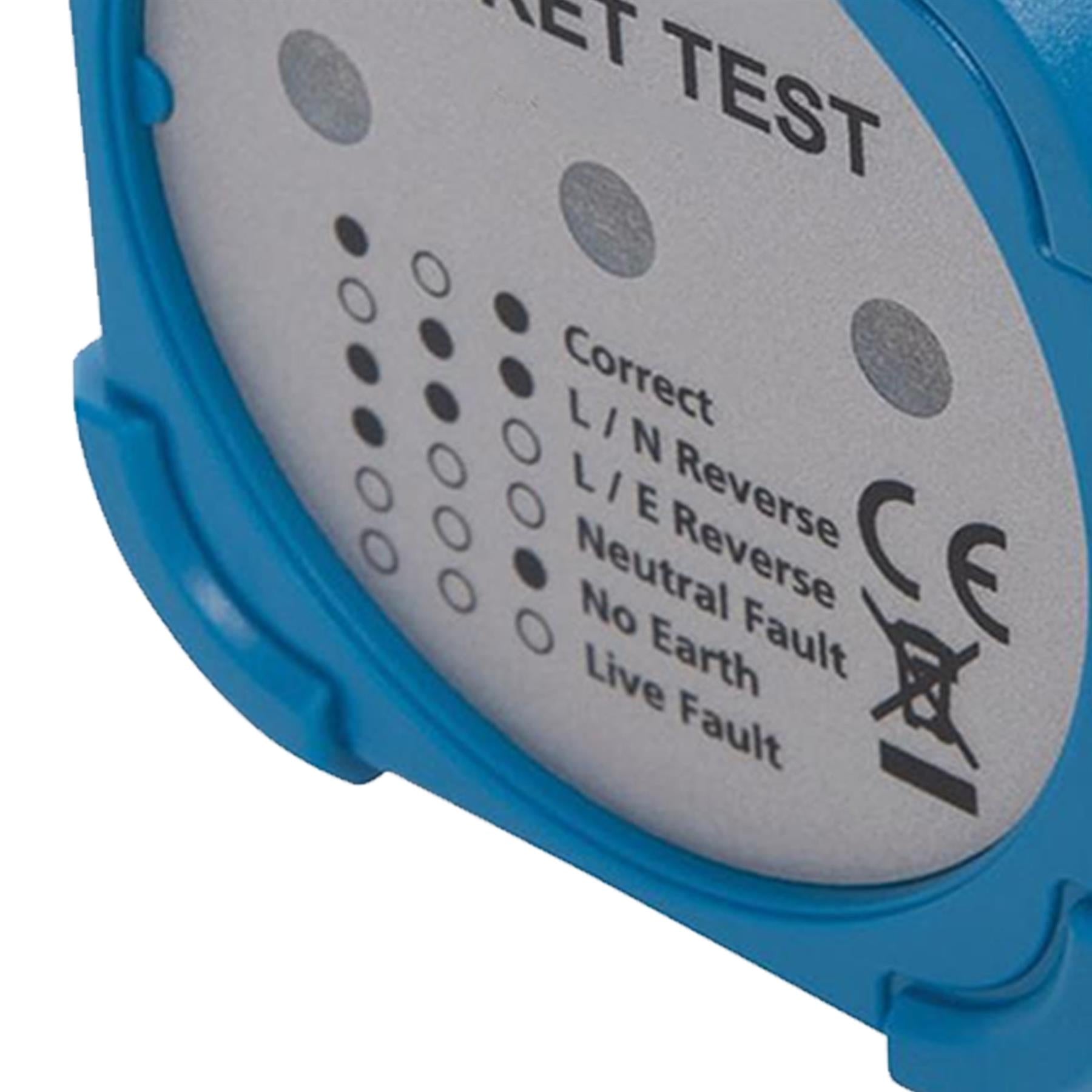 Electric Mains Plug In Socket Tester 240V Power Live Earth For Checking Sockets