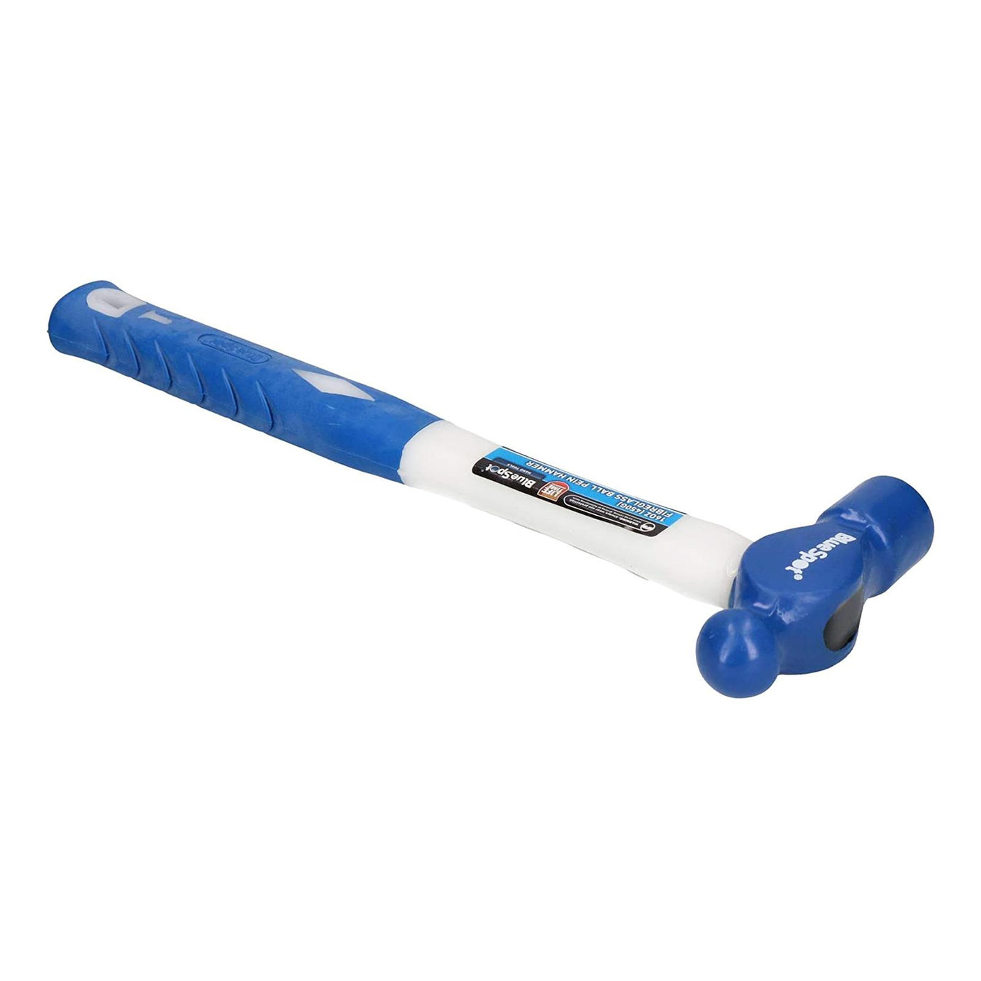 BlueSpot 24oz Ball Pein Hammer Fibreglass Rubber Grip Handel Hardened Steel Head