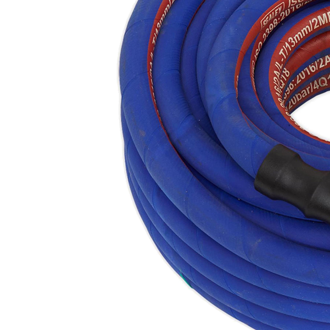 Sealey Extra Heavy Duty Rubber Air Compressor Hose 20m Metre 1/2"BSP 13mm Bore