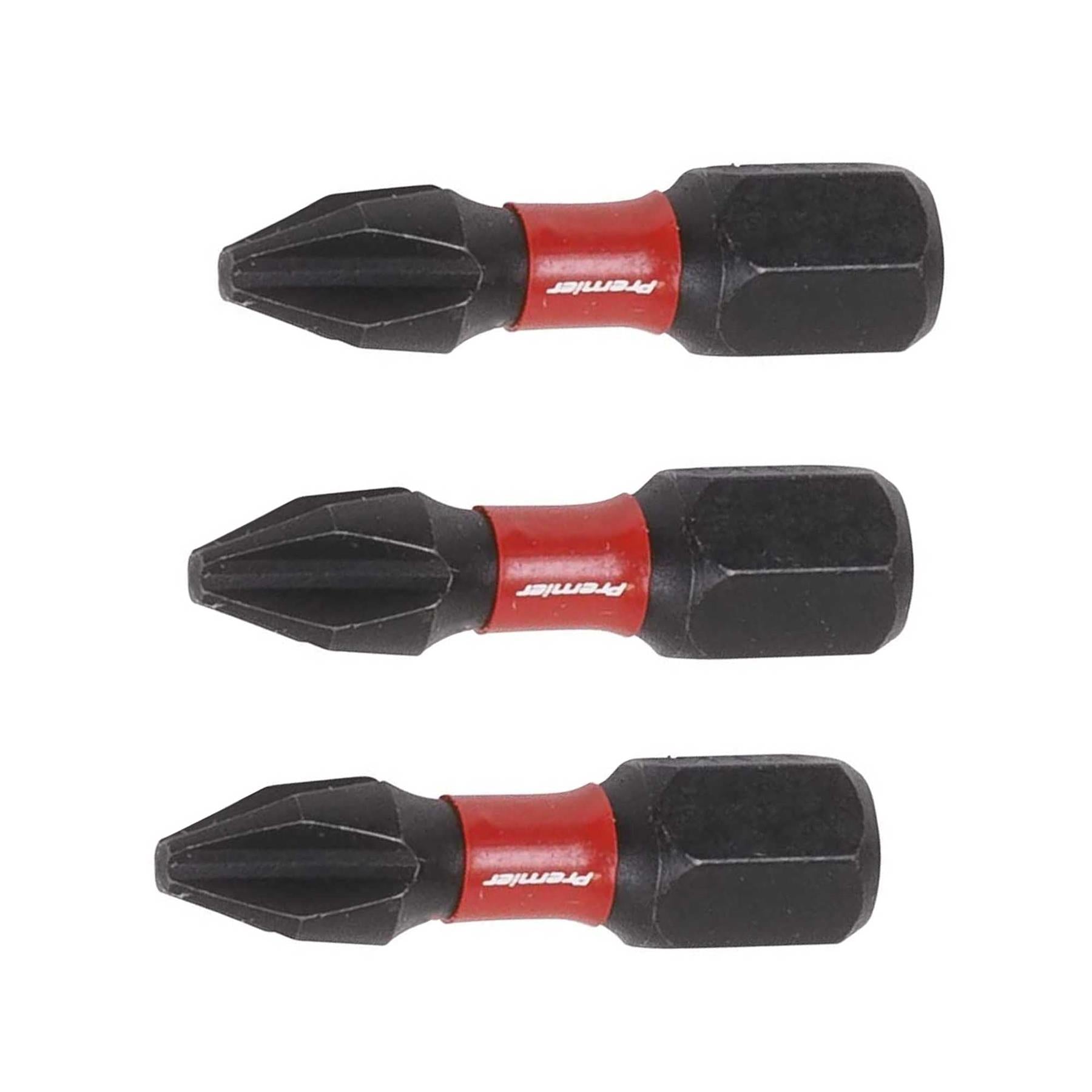Phillips #2 Impact Power Tool Bits 25mm - 3pc