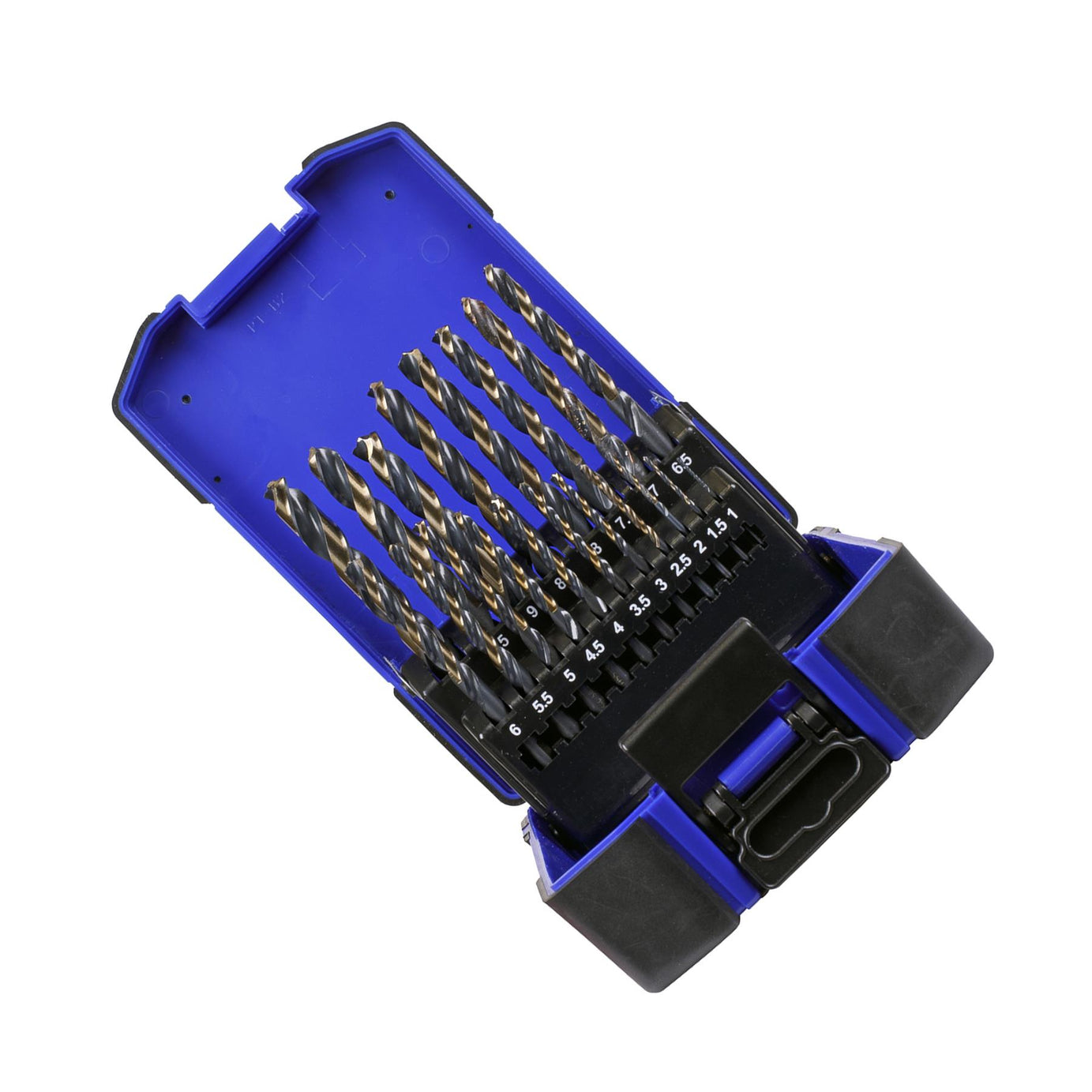 Sealey 19pc Drill Bit Set HSS Tri Point Ø1-10mm Steel Wood Plastic AK4705