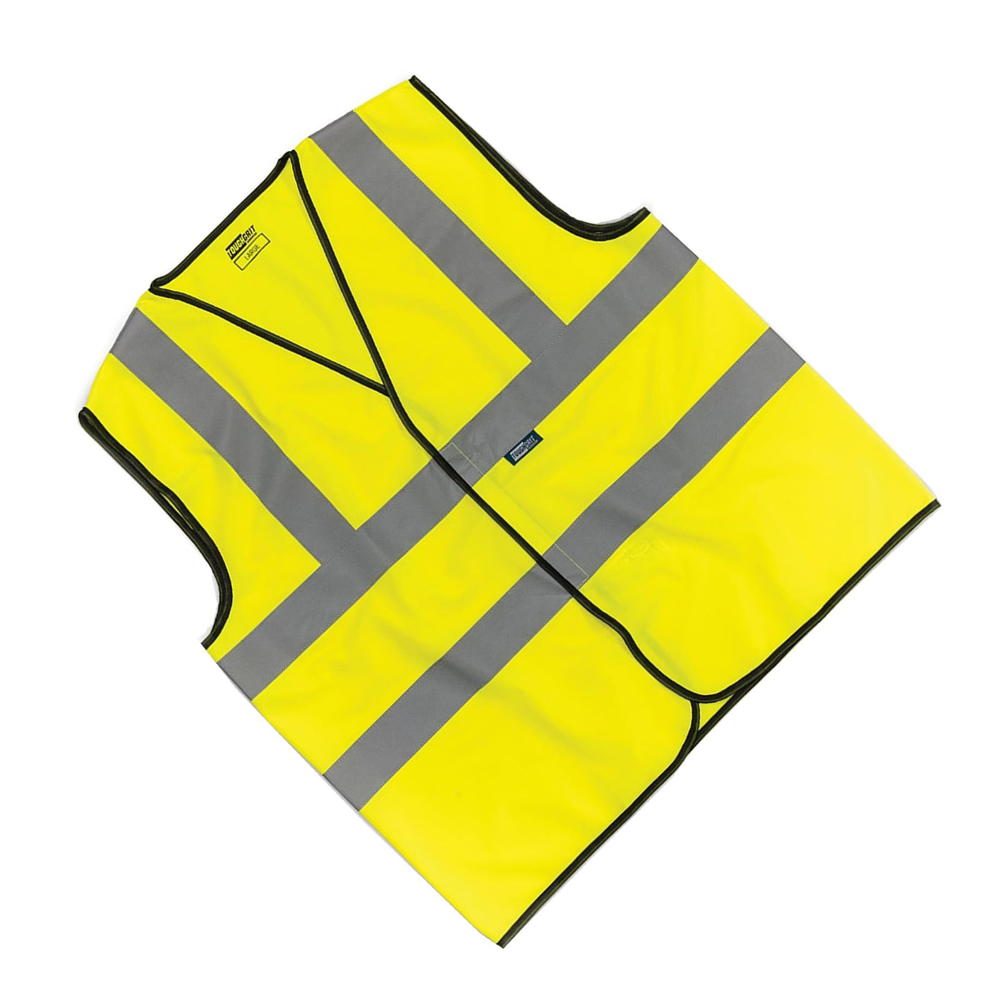 Tough Grit Yellow Hi Vis High Visibility Vest Safety Work Reflective L