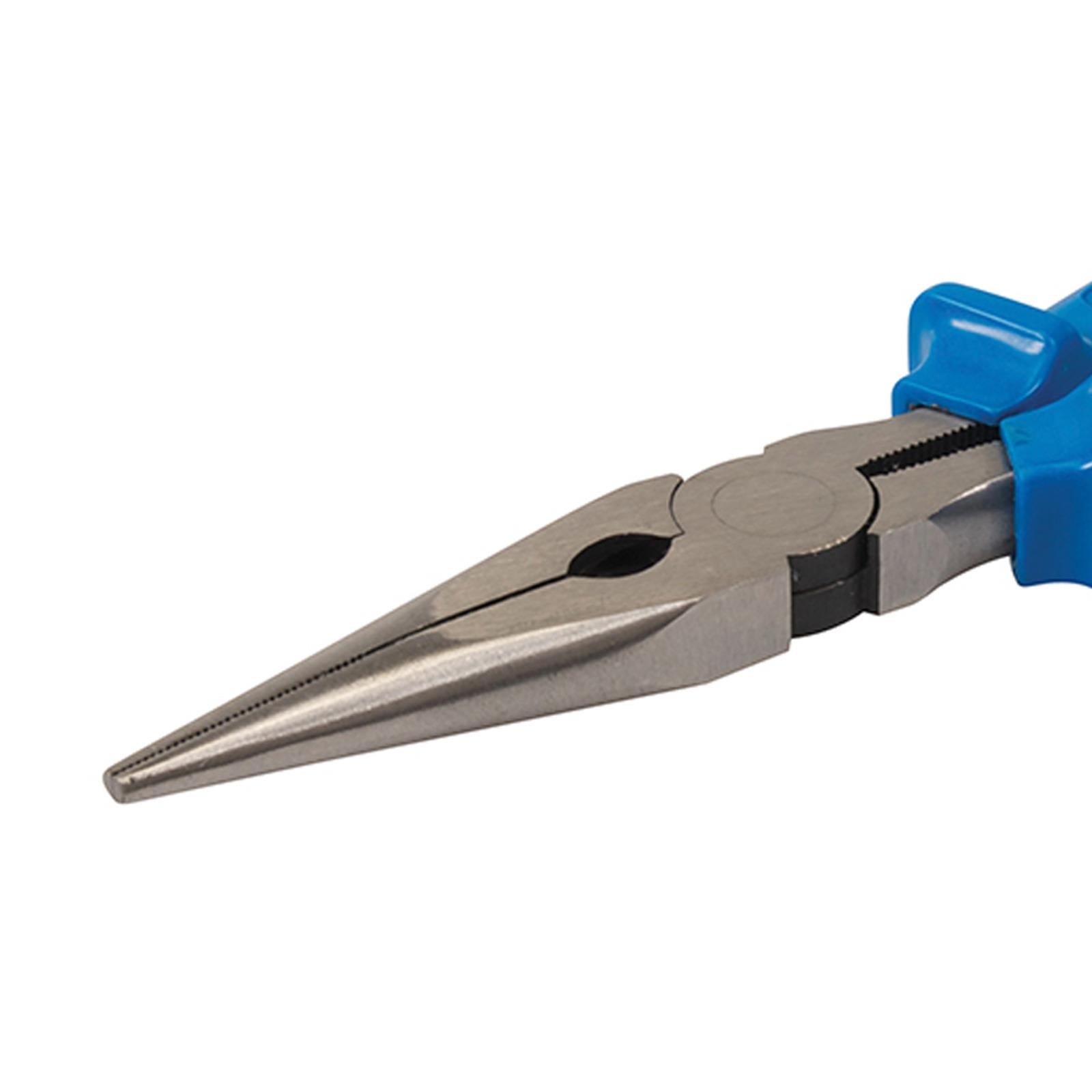 Long Nose Pliers - 200mm Lead Wire Hardend Cutter Hardened & Tempered Serrated