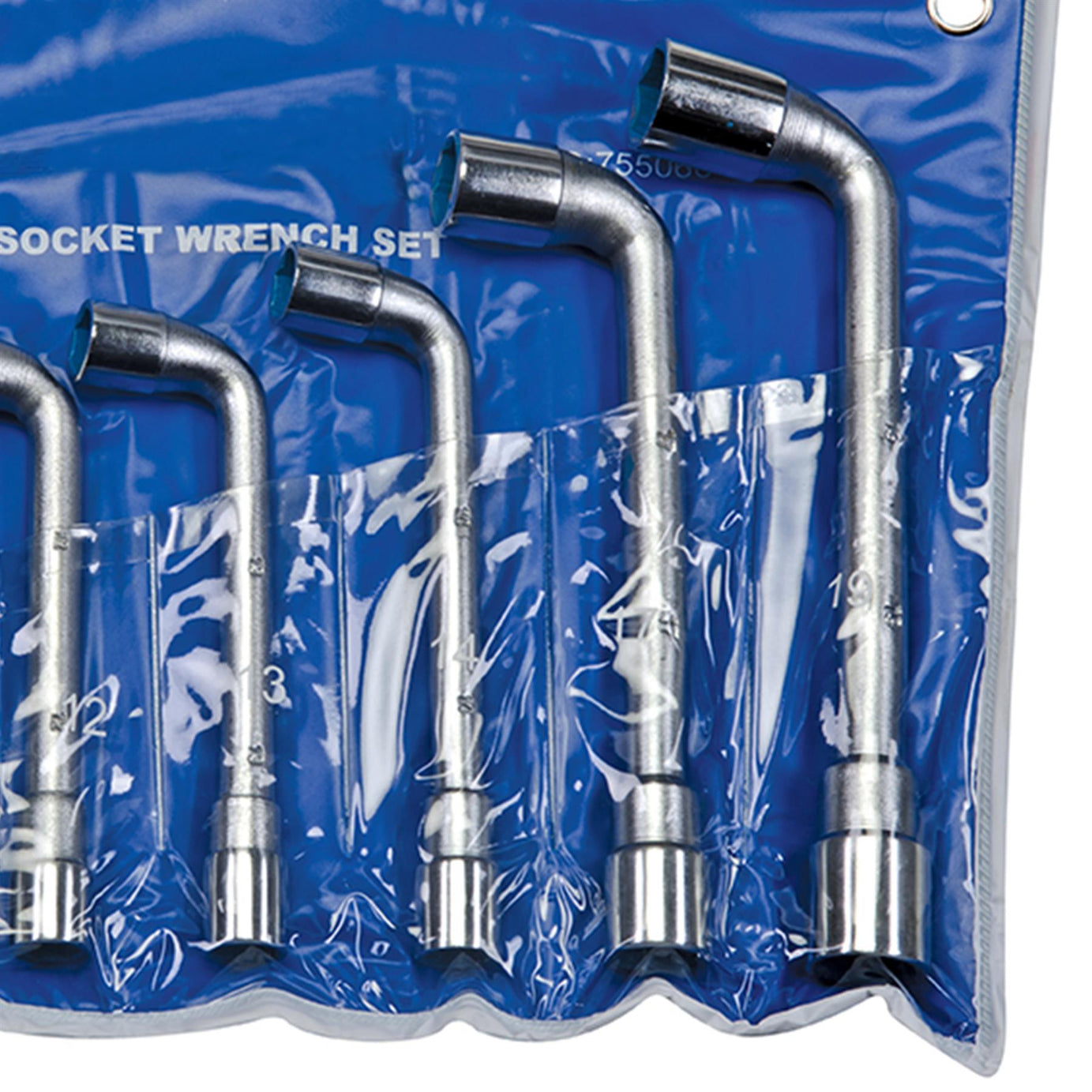 L-Shaped Socket Wrench Set 8Pce 8mm - 19mm Go-Through Short End Quality