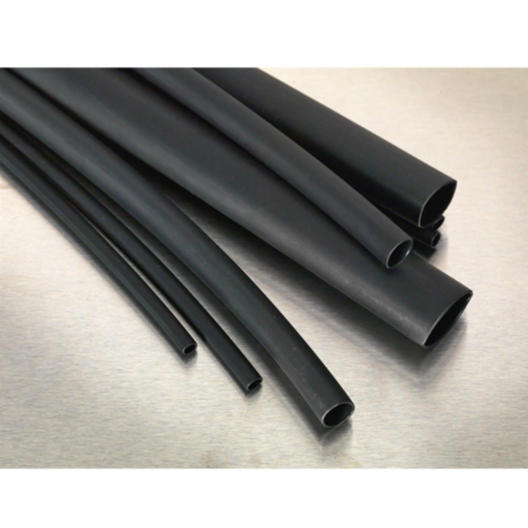 Sealey Heat Shrink Tubing Assortment 72pc Blk Adhesive Lined 200mm