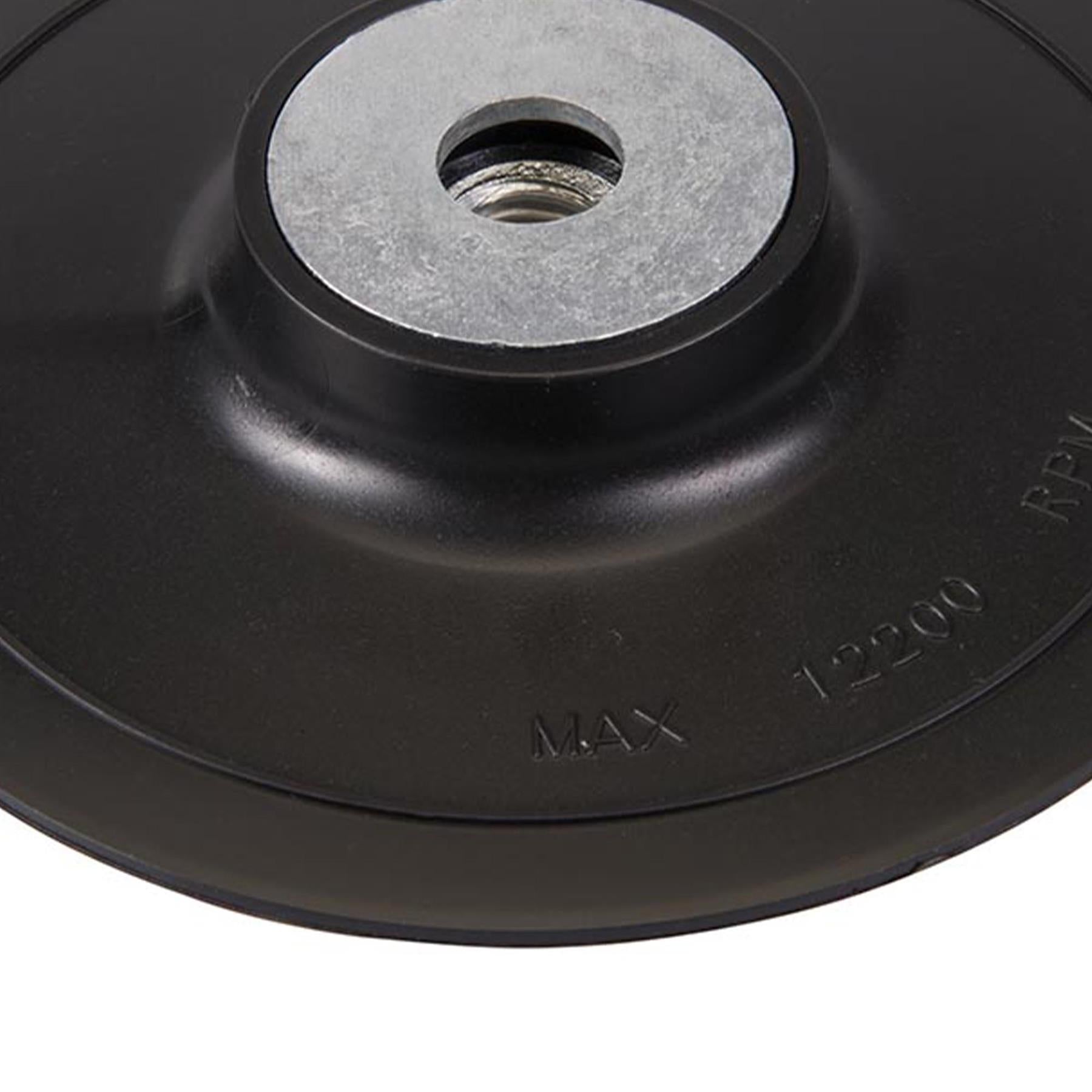 Abs Fibre Disc Backing Pad 125mm W/ Fibre Discs And Semi-Flexible Grinding Discs
