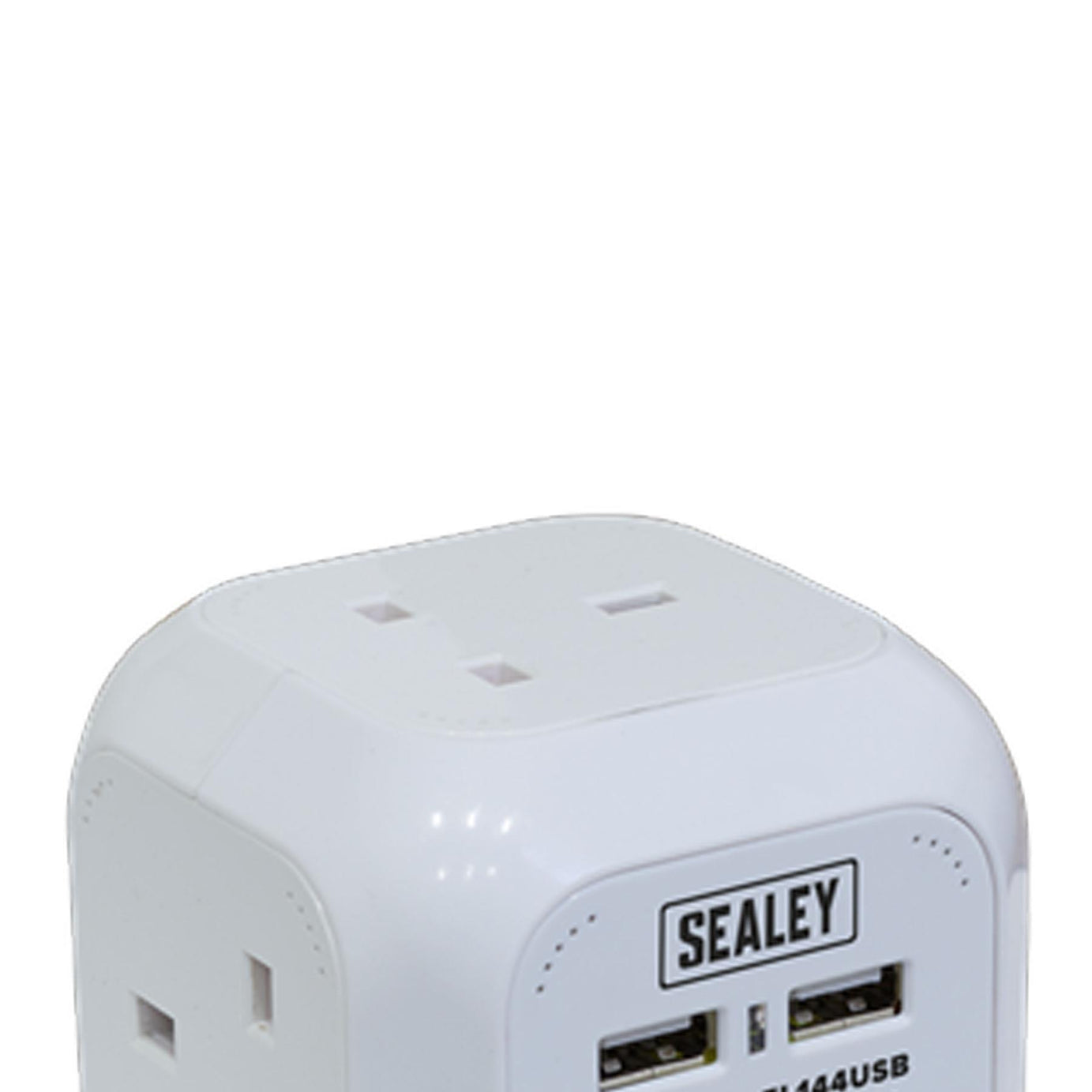 Sealey Extension Cable Cube 1.4m 4 x 230V & 2 x USB Sockets-White