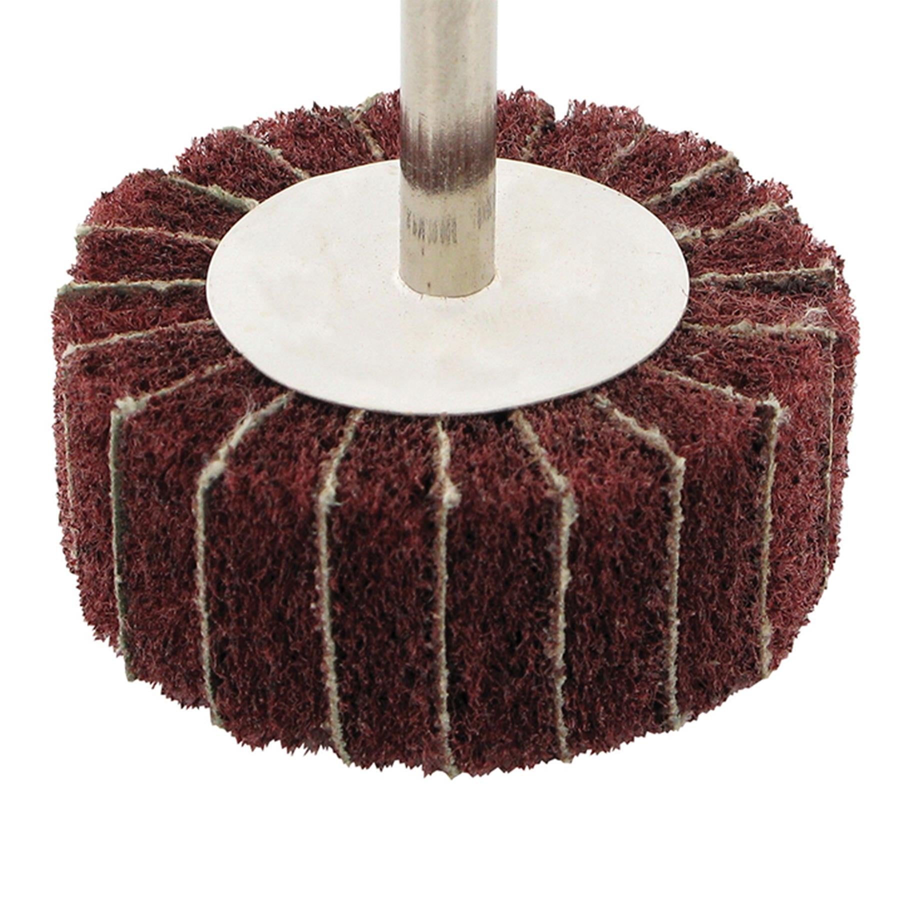 Aluminium Oxide Mop Wheel 60 X 30mm Sanding Abrasive DIY 80 Grit New
