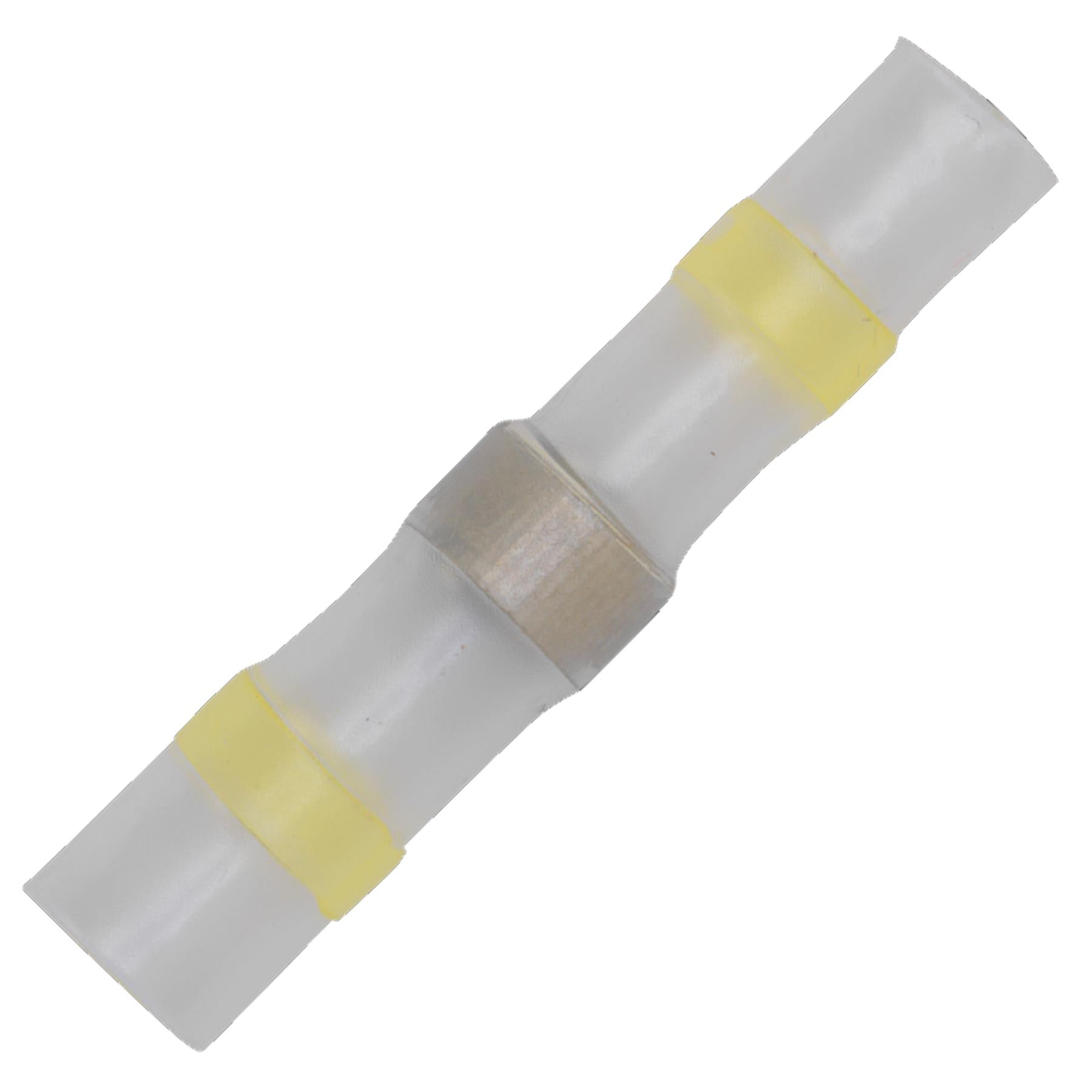 Heat Shrink Butt Connector 12-10 AWG Yellow Pack of 25 Sealey