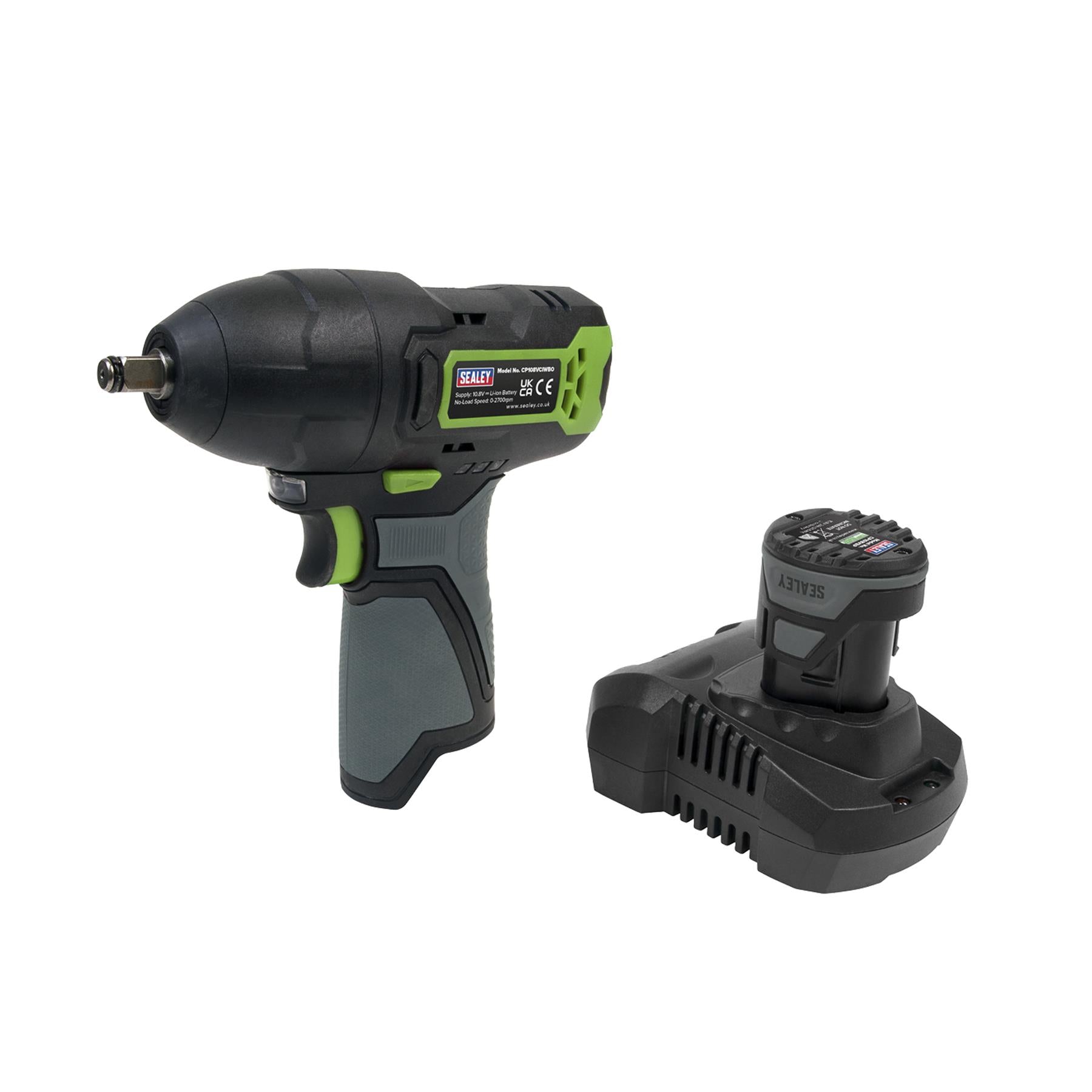Sealey Cordless Impact Wrench 3/8"Sq Drive 10.8V 2Ah