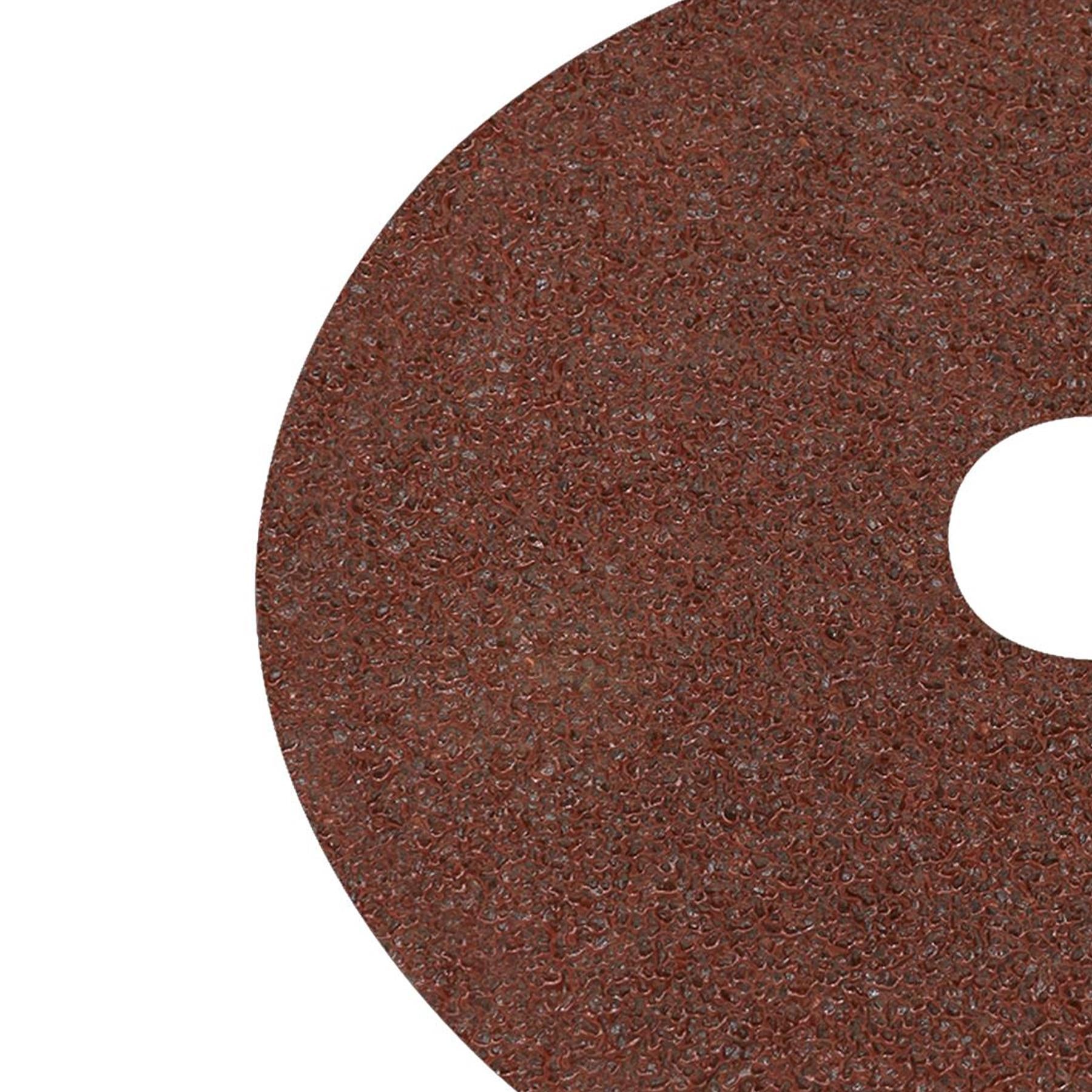 Fibre Backed Disc Ø125mm - 24 Grit Pack of 25 - WSD524 Sealey
