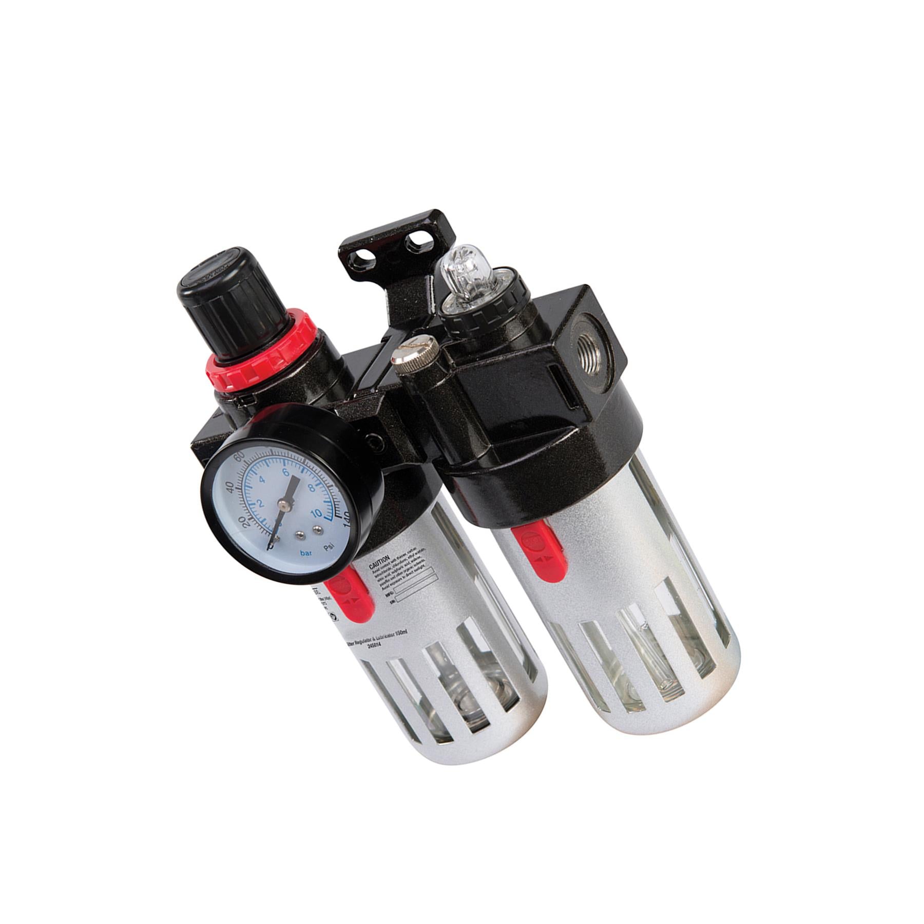 Air Filter Regulator & Lubricator Capacity 150ml Adjustable Pressure Range