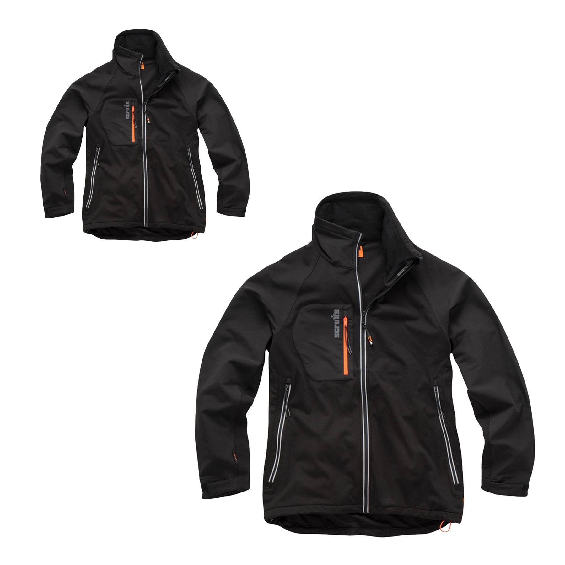 Scruffs Trade Softshell Jacket New Flex Jacket 4 Way Flex- Small
