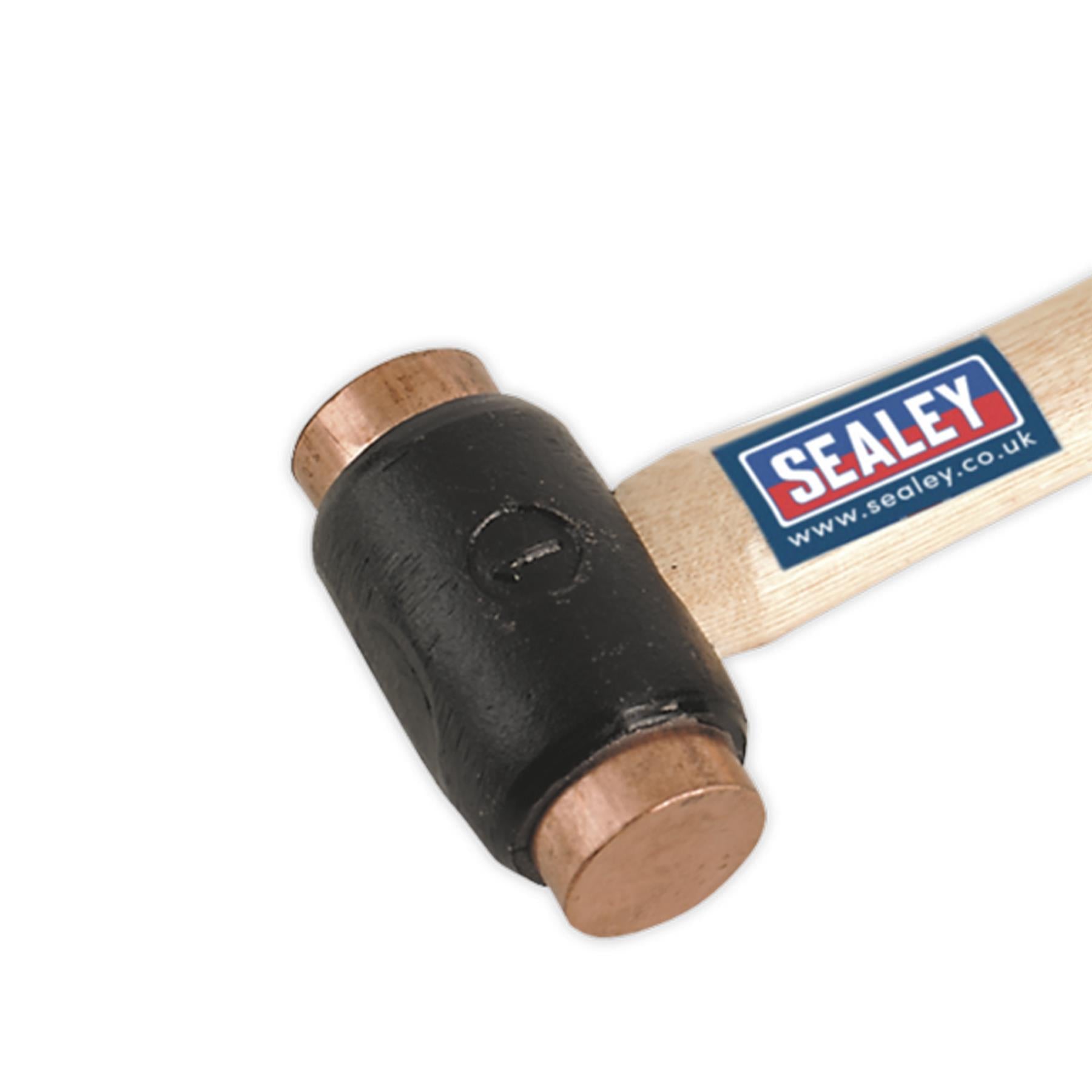 Sealey Copper Faced Hammer 1.75lb Hickory Shaft