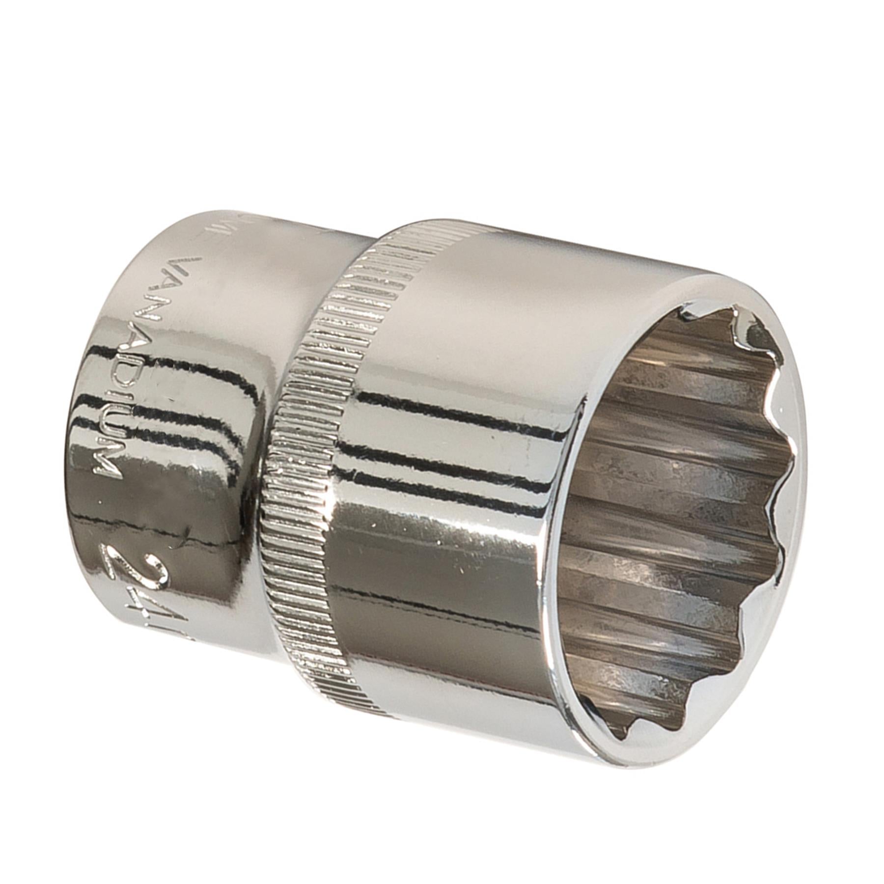 Socket 1/2" Drive 12pt Metric 12 Point Bi Hex Corrosion Resistant Socket 24mm