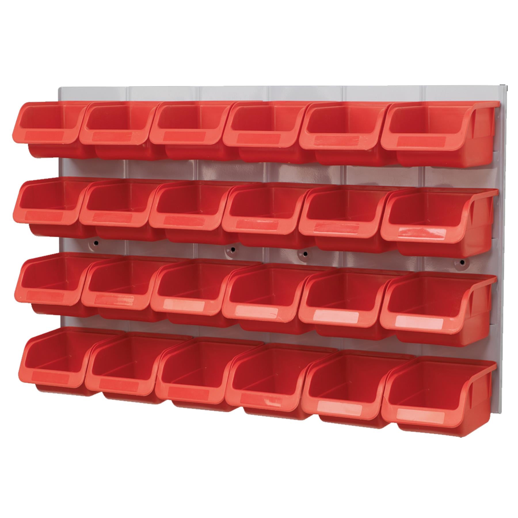 Sealey Bin & Panel Combination 24 Bins - Red