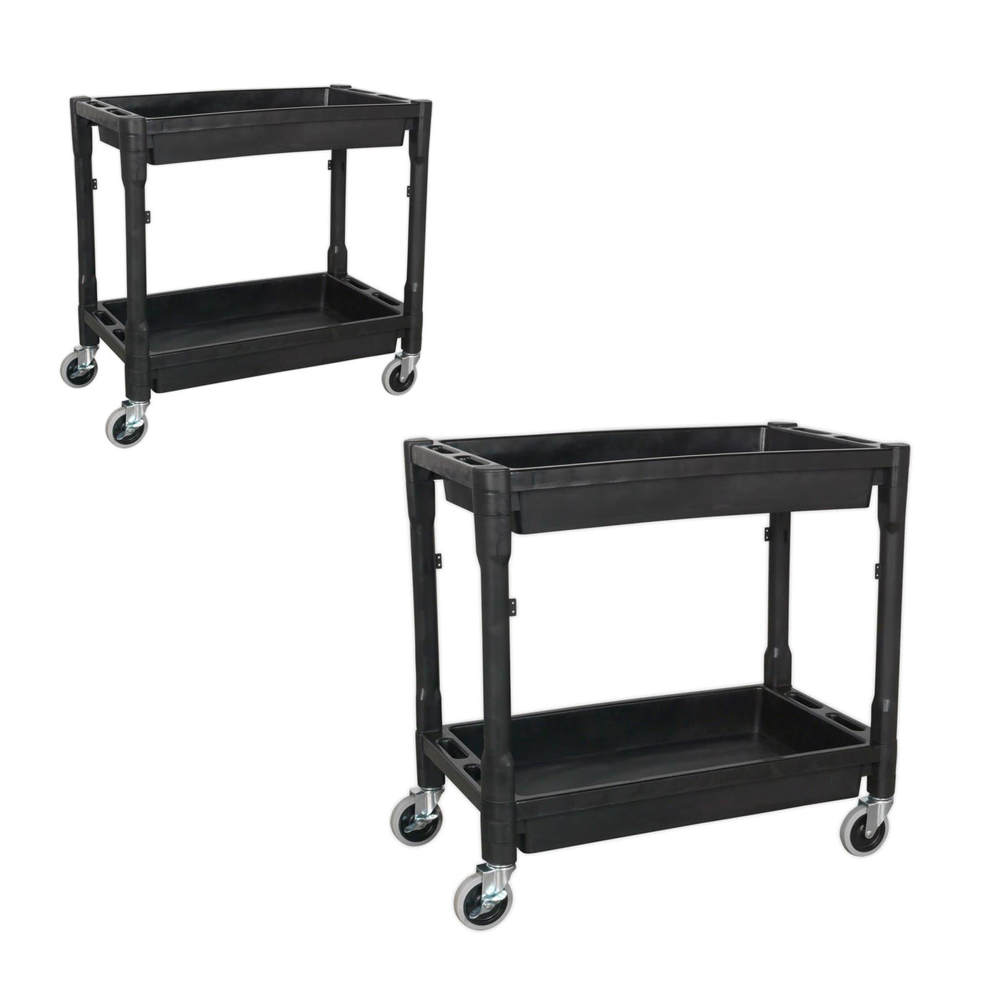 Sealey Trolley 2-Level Composite Heavy-Duty 80kg capacity per shelf