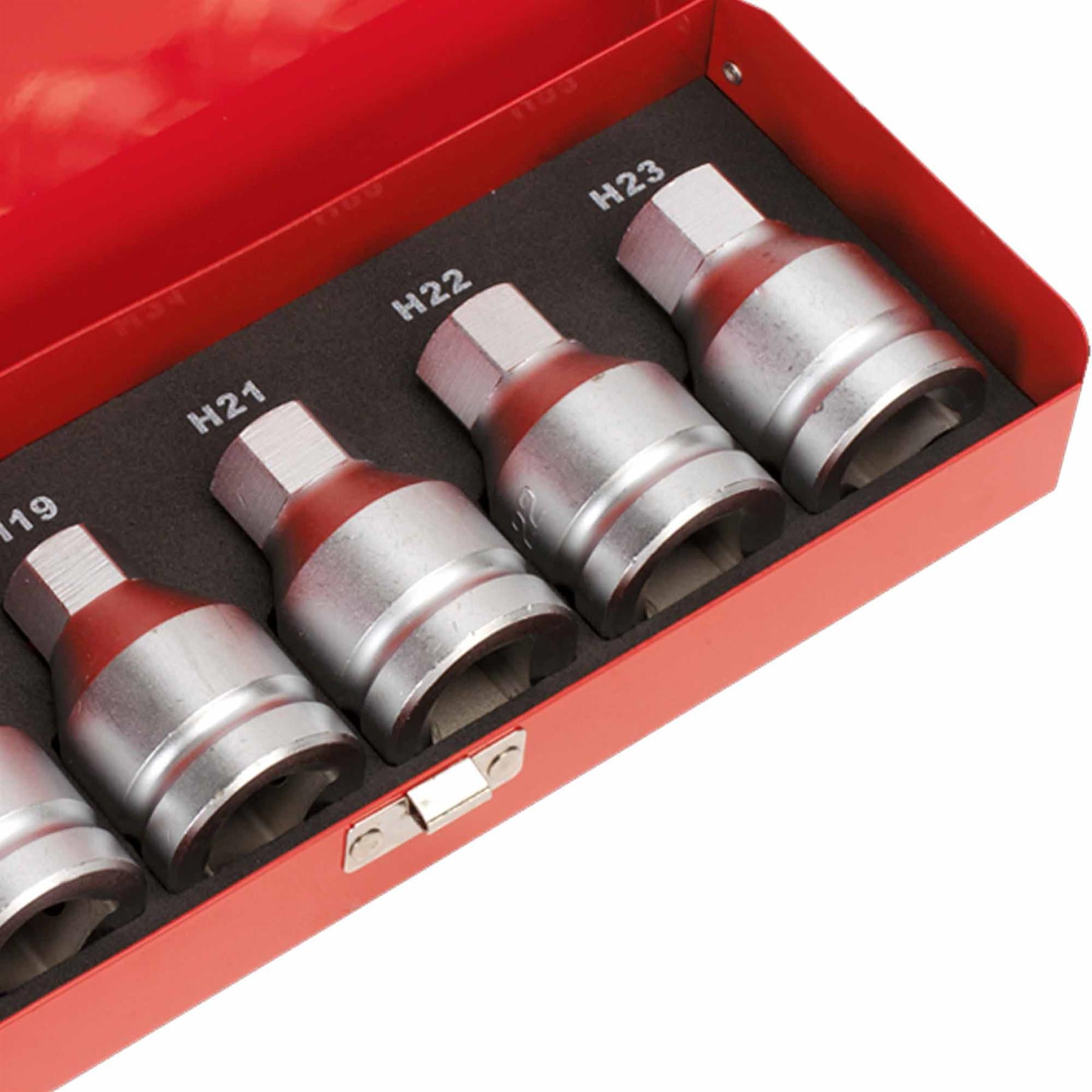 Hex Socket Bit Set 6pc 3/4"Sq Drive. AK6217. Sealey