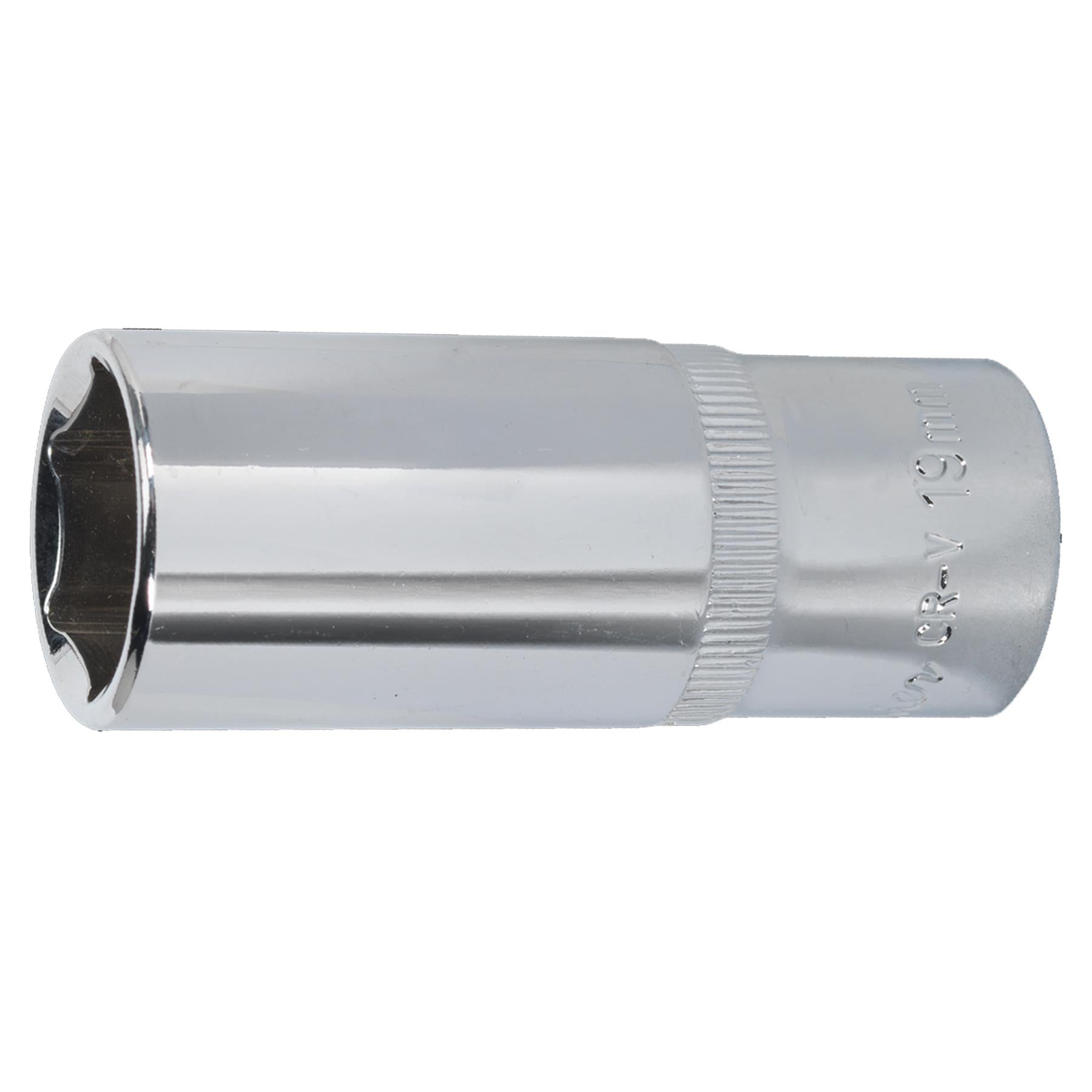 Sealey WallDrive Socket 19mm Deep 3/8"Sq Drive Fully Polished