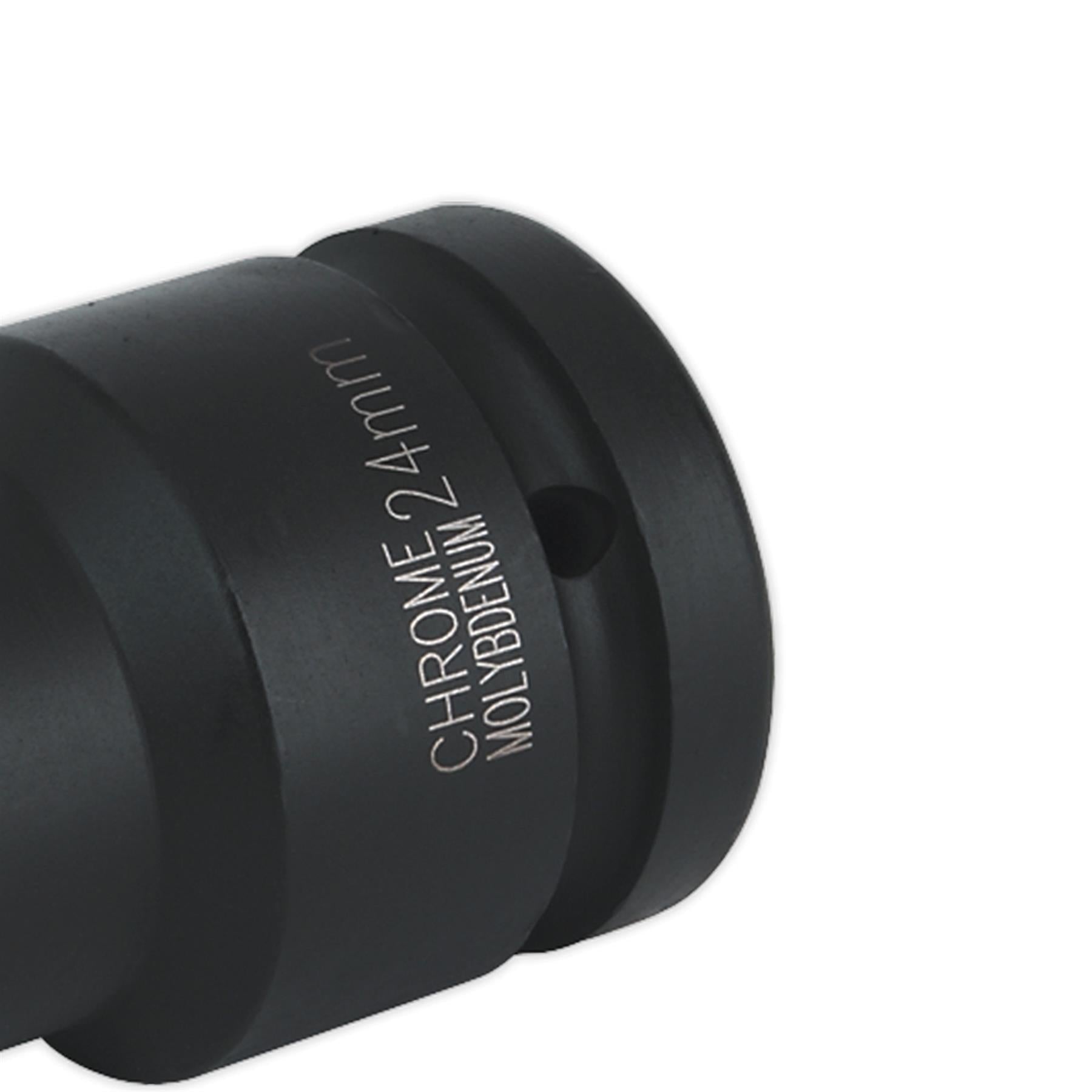 Sealey Impact Socket 24mm Deep 1"Sq Drive