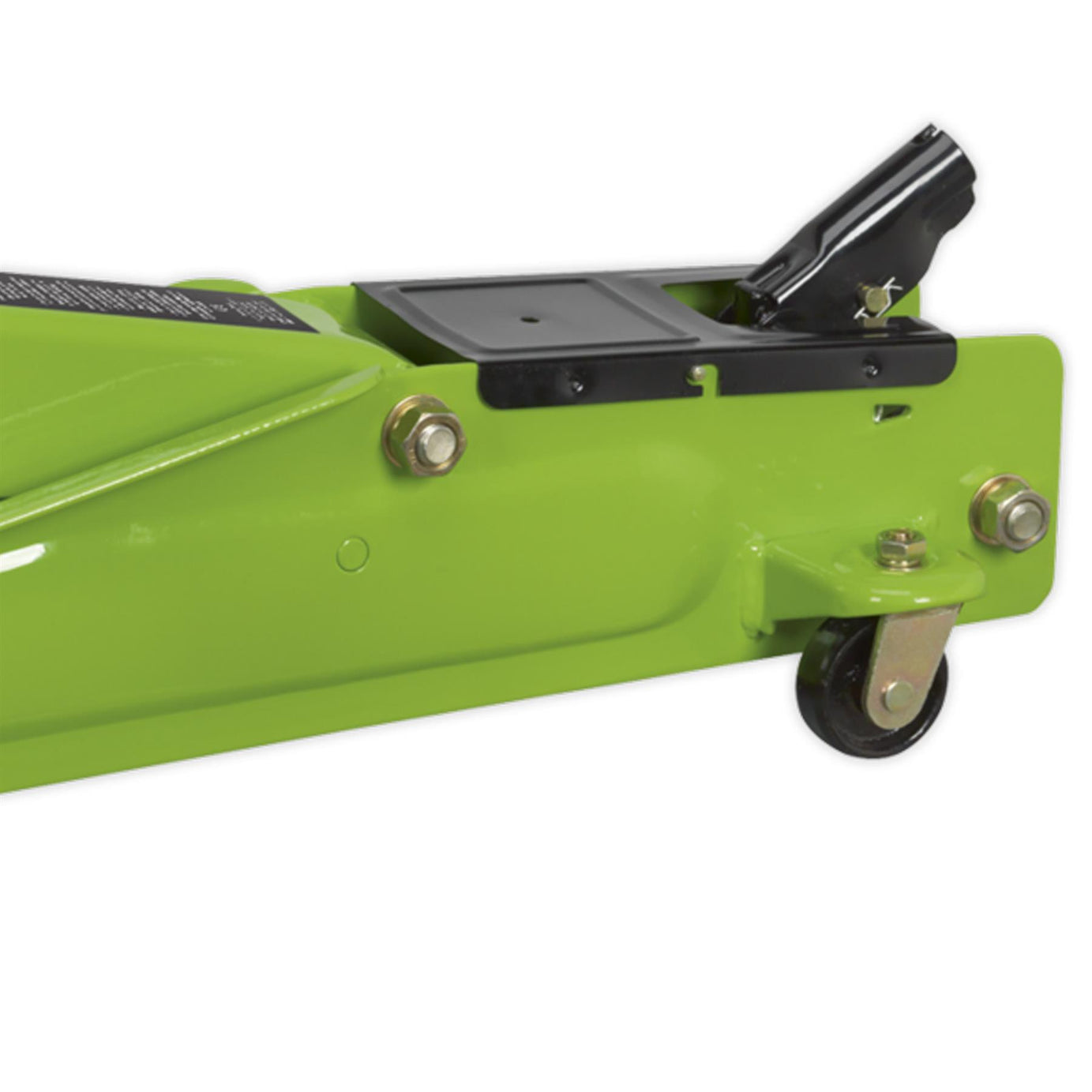 Sealey Trolley Jack 3tonne Long Chassis Heavy-Duty Hi-Vis