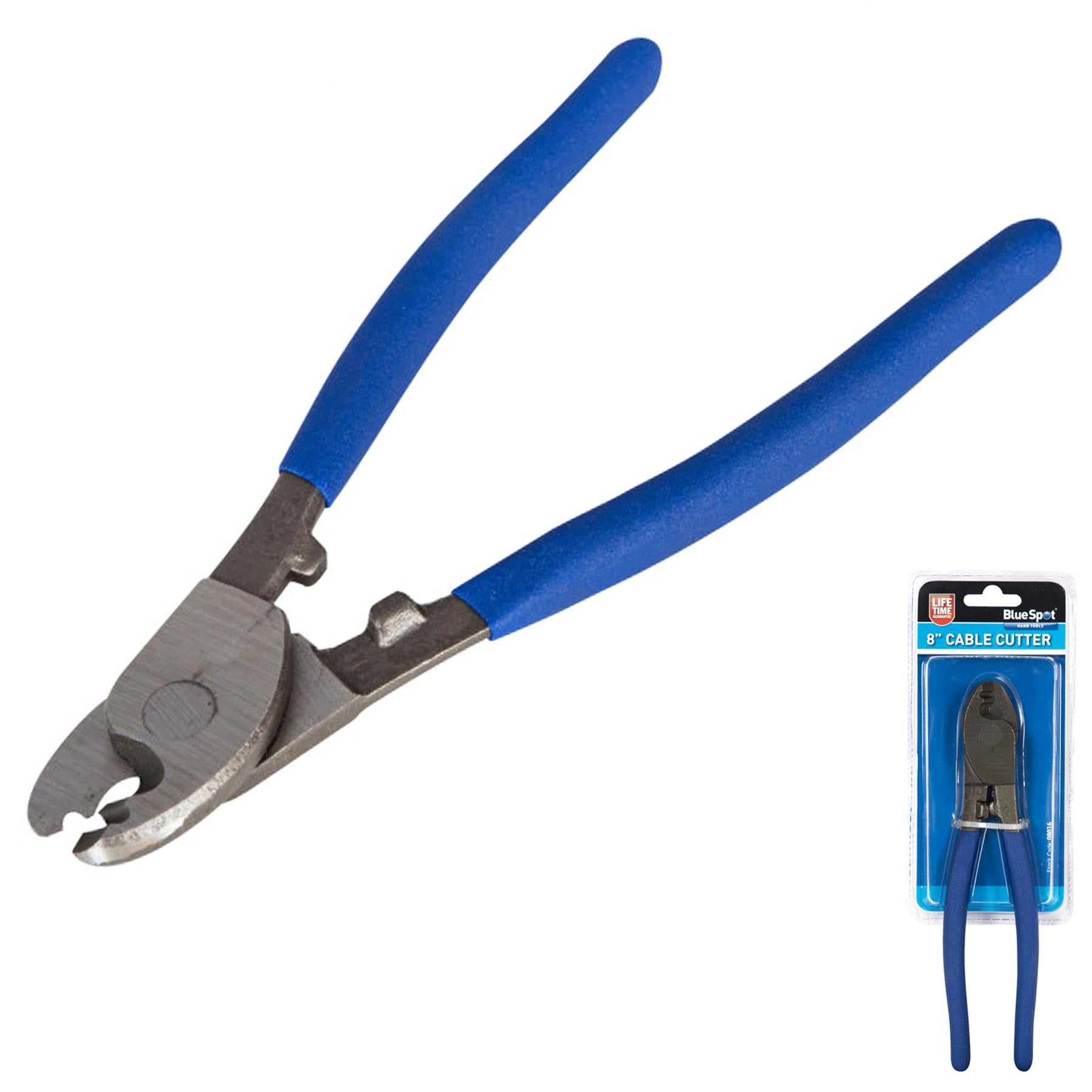 BlueSpot 200mm 8" CABLE WIRE CUTTERS Heavy Duty Electrician Plier Cutter (8-20)