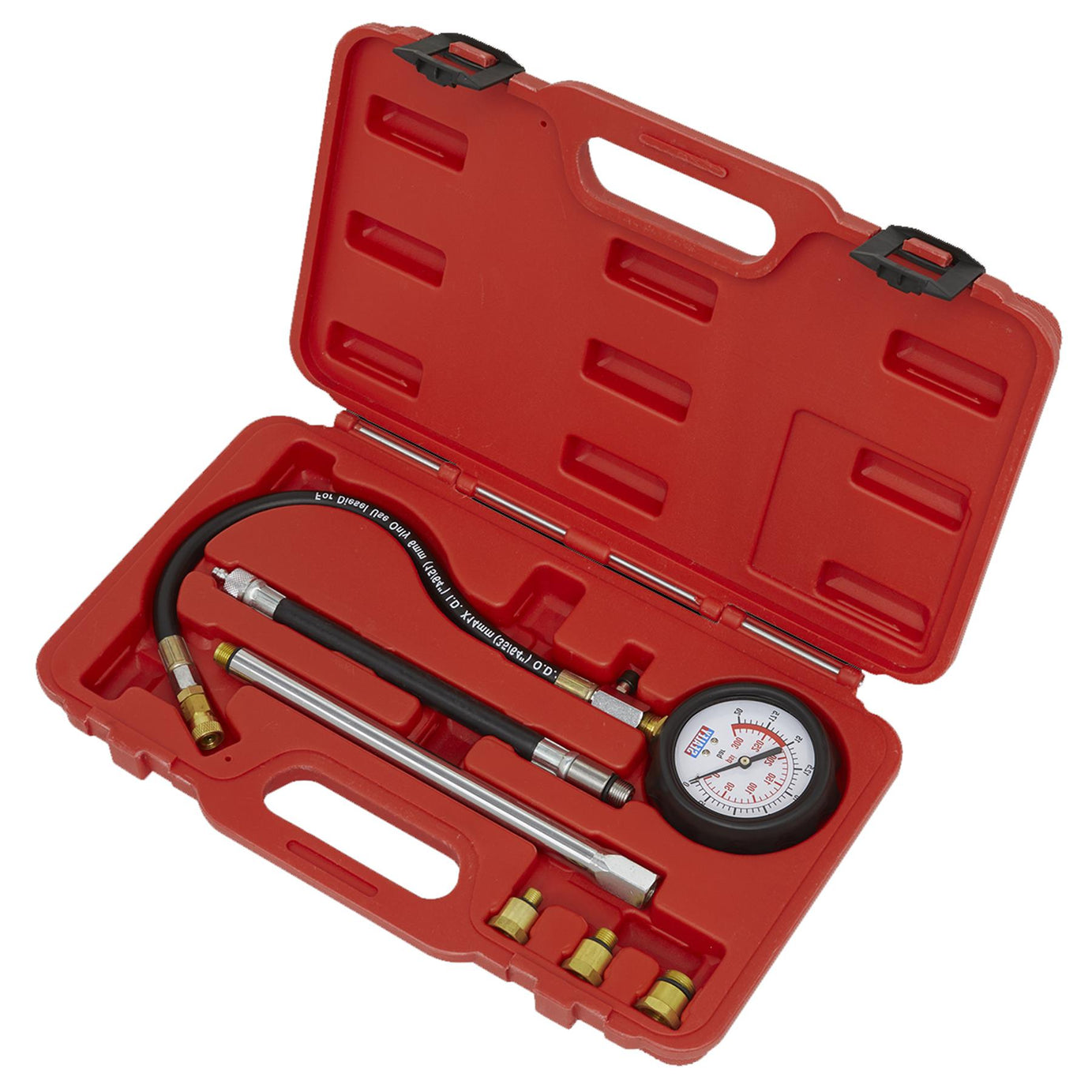 Petrol Engine Compression Tester Deluxe Kit 6pc  VSE300D Sealey